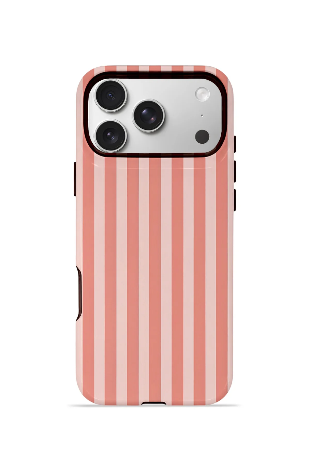 iPhone 17 Pro Max Vorian Çift Katmanlı MagSafe Kılıf Coral Riviera Stripe