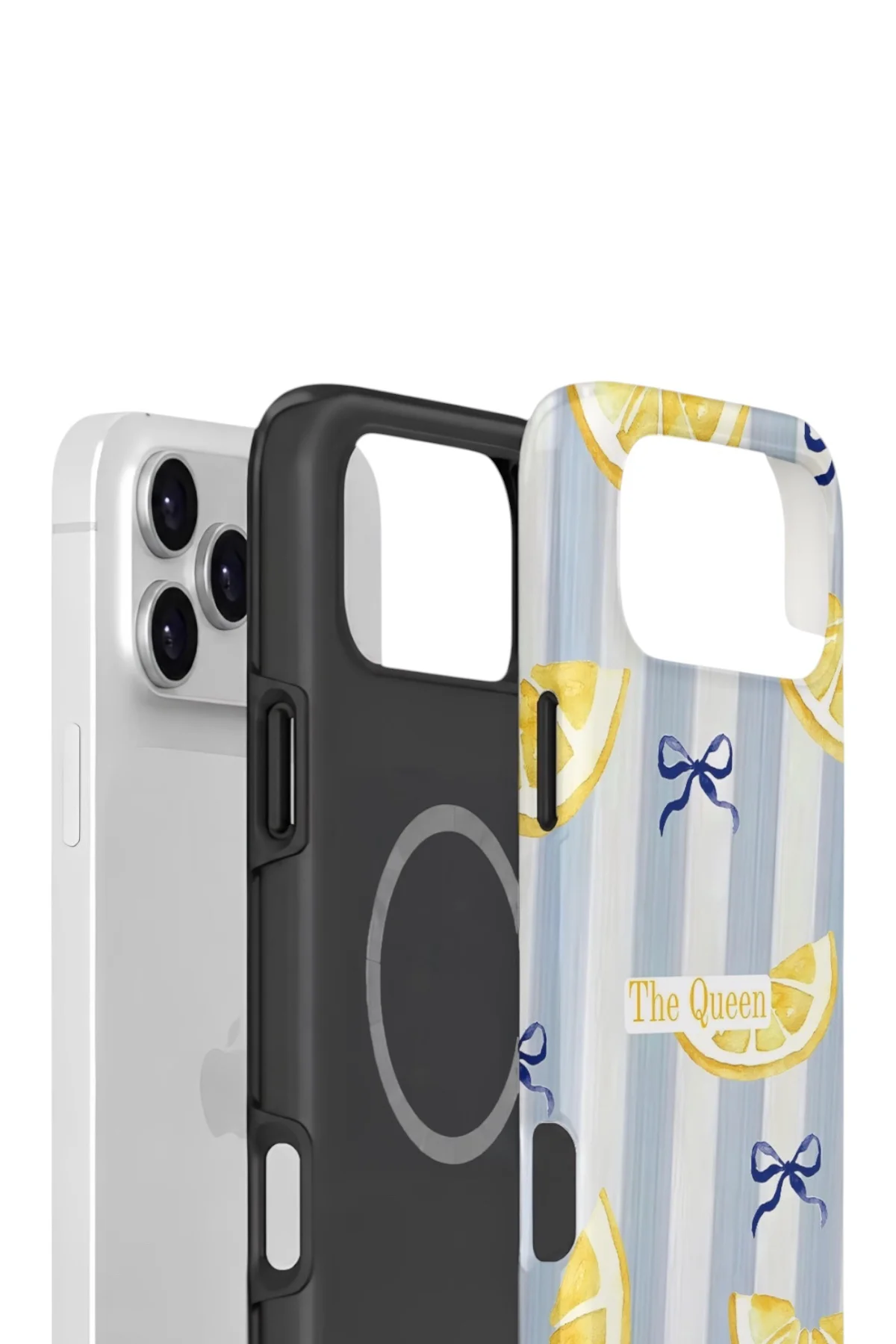 iPhone 17 Pro Max Vorian Çift Katmanlı MagSafe Kılıf Queen Lemon Bow