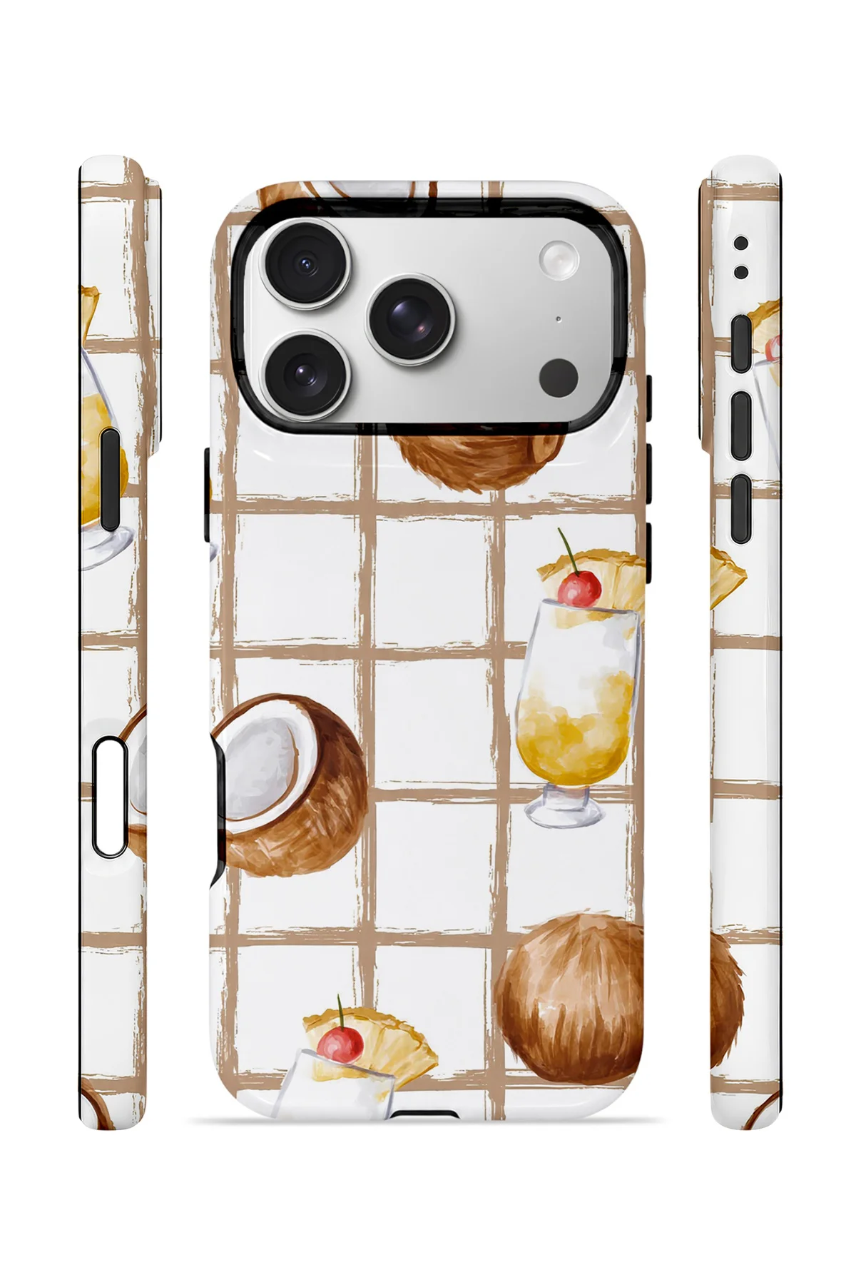 iPhone 17 Pro Max Vorian Çift Katmanlı MagSafe Kılıf Coconut Cabana