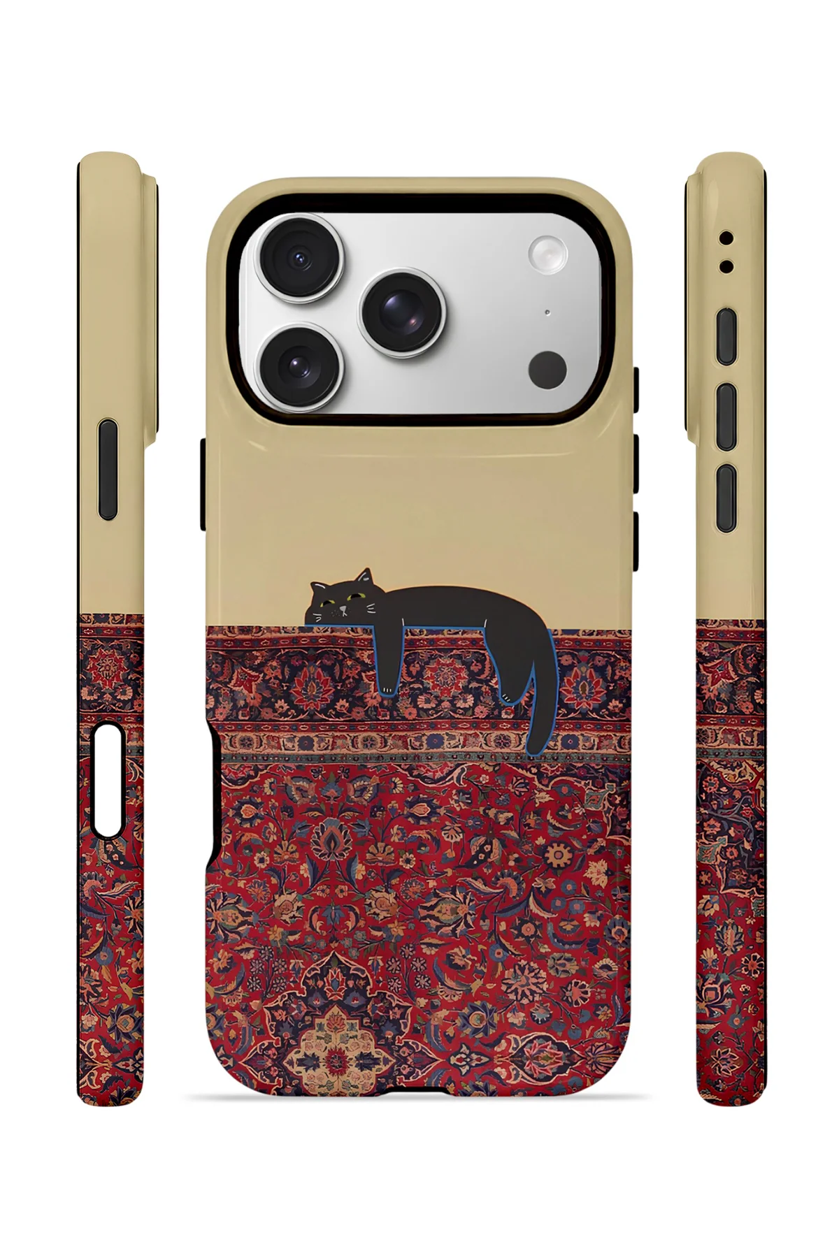iPhone 17 Pro Max Vorian Çift Katmanlı MagSafe Kılıf Persian Cat Lounge