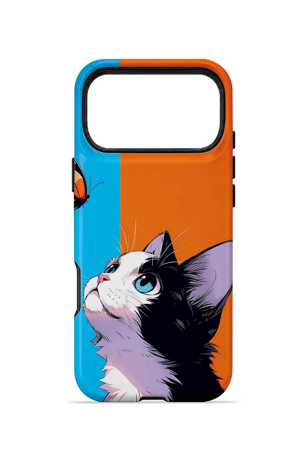 iPhone 17 Pro Max Vorian Çift Katmanlı Kelebekli Kılıf - Görsel 4