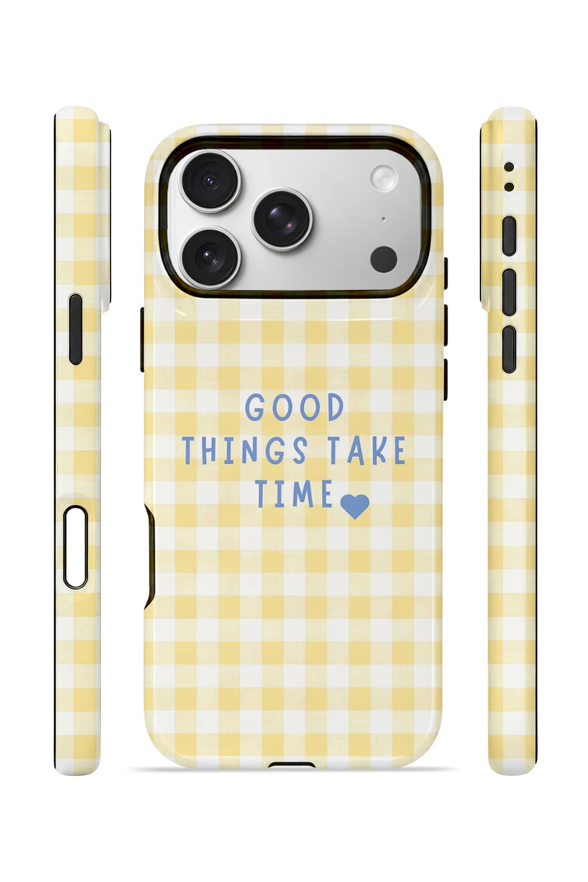 iPhone 17 Pro Max Vorian Çift Katmanlı MagSafe Kılıf Good Things Gingham