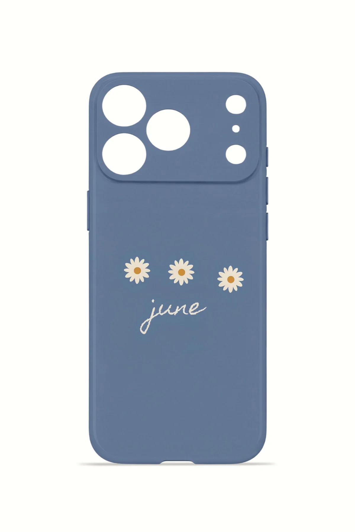 iPhone 17 Pro Max Vorian İnce Kamera Korumalı Mika Kılıf June Daisy Blue