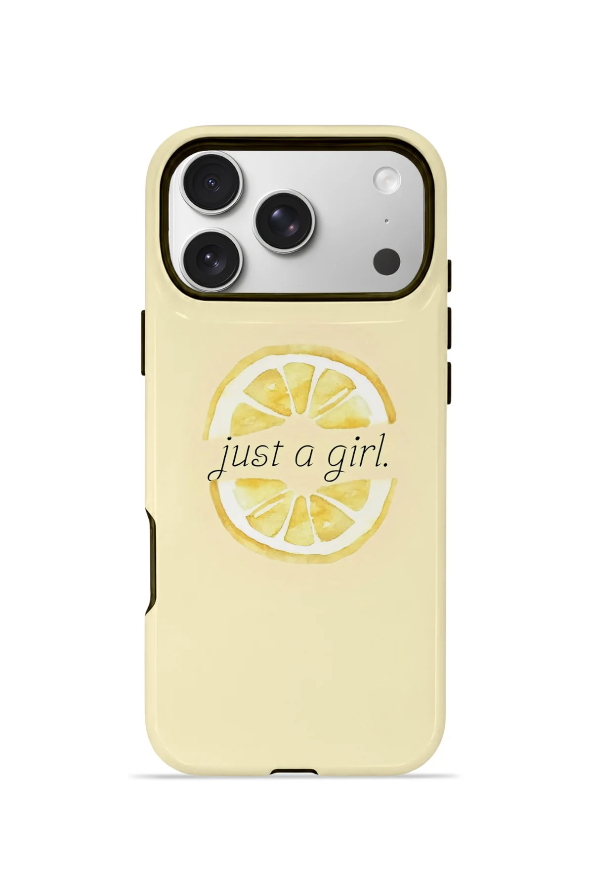 iPhone 17 Pro Max Vorian Çift Katmanlı MagSafe Kılıf Just A Girl Lemon