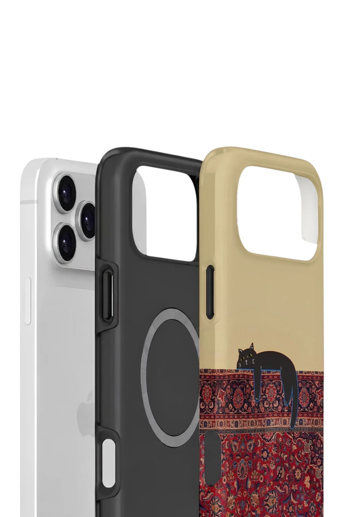 iPhone 17 Pro Max Vorian Çift Katmanlı MagSafe Kılıf Persian Cat Lounge