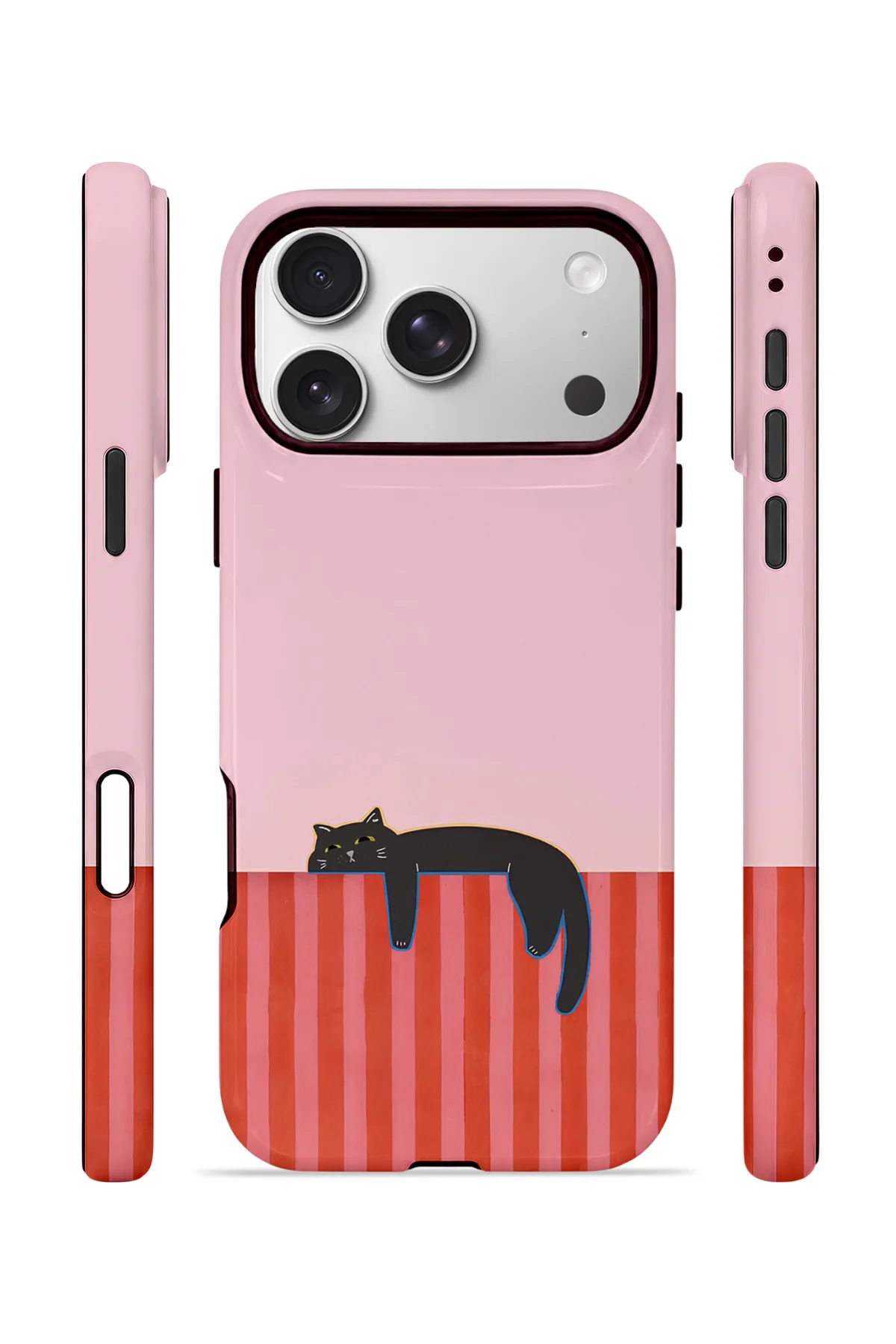 iPhone 17 Pro Max Vorian Çift Katmanlı MagSafe Kılıf Lazy Cat Sunset