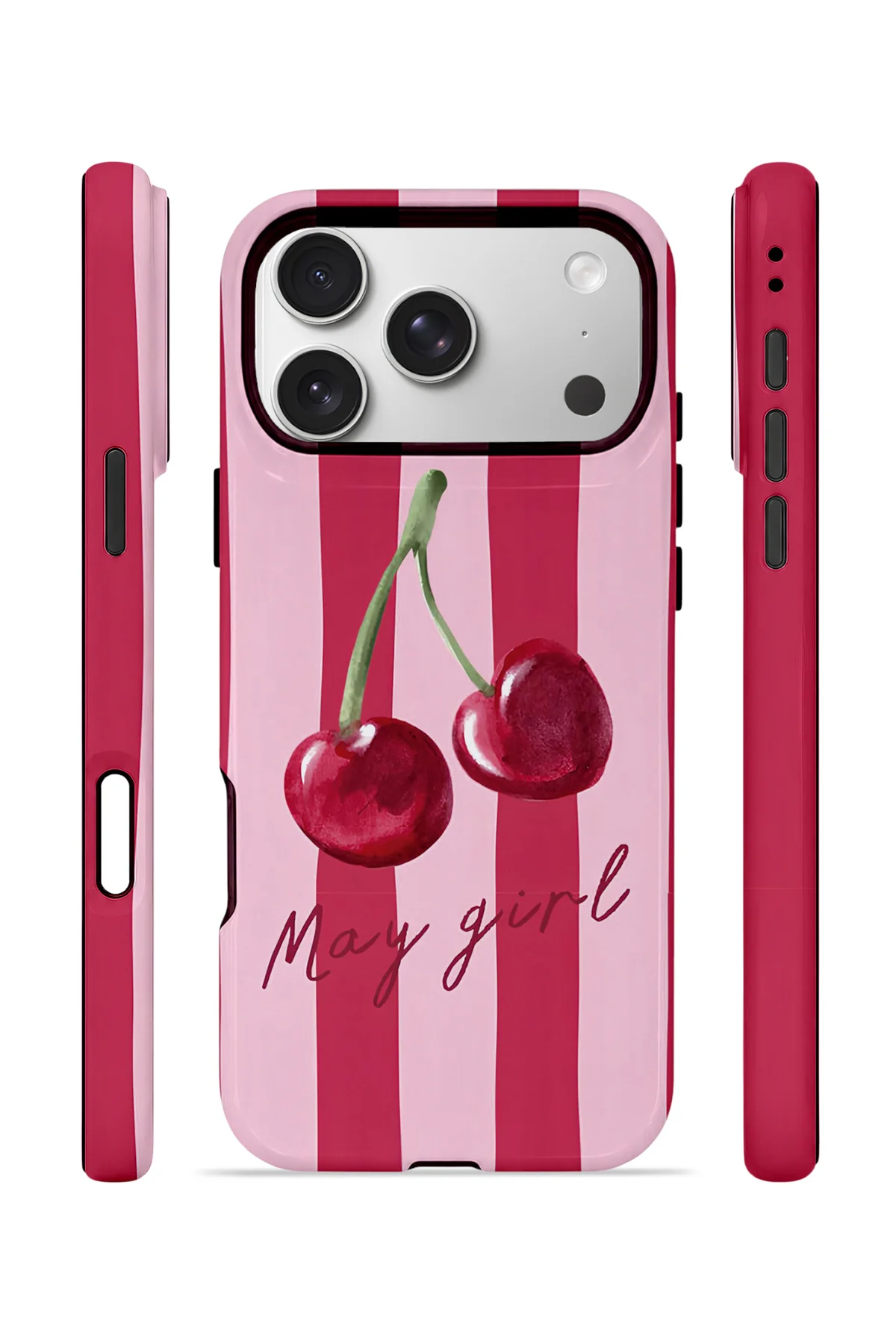 iPhone 17 Pro Max Vorian Çift Katmanlı MagSafe Kılıf Cherry Girl