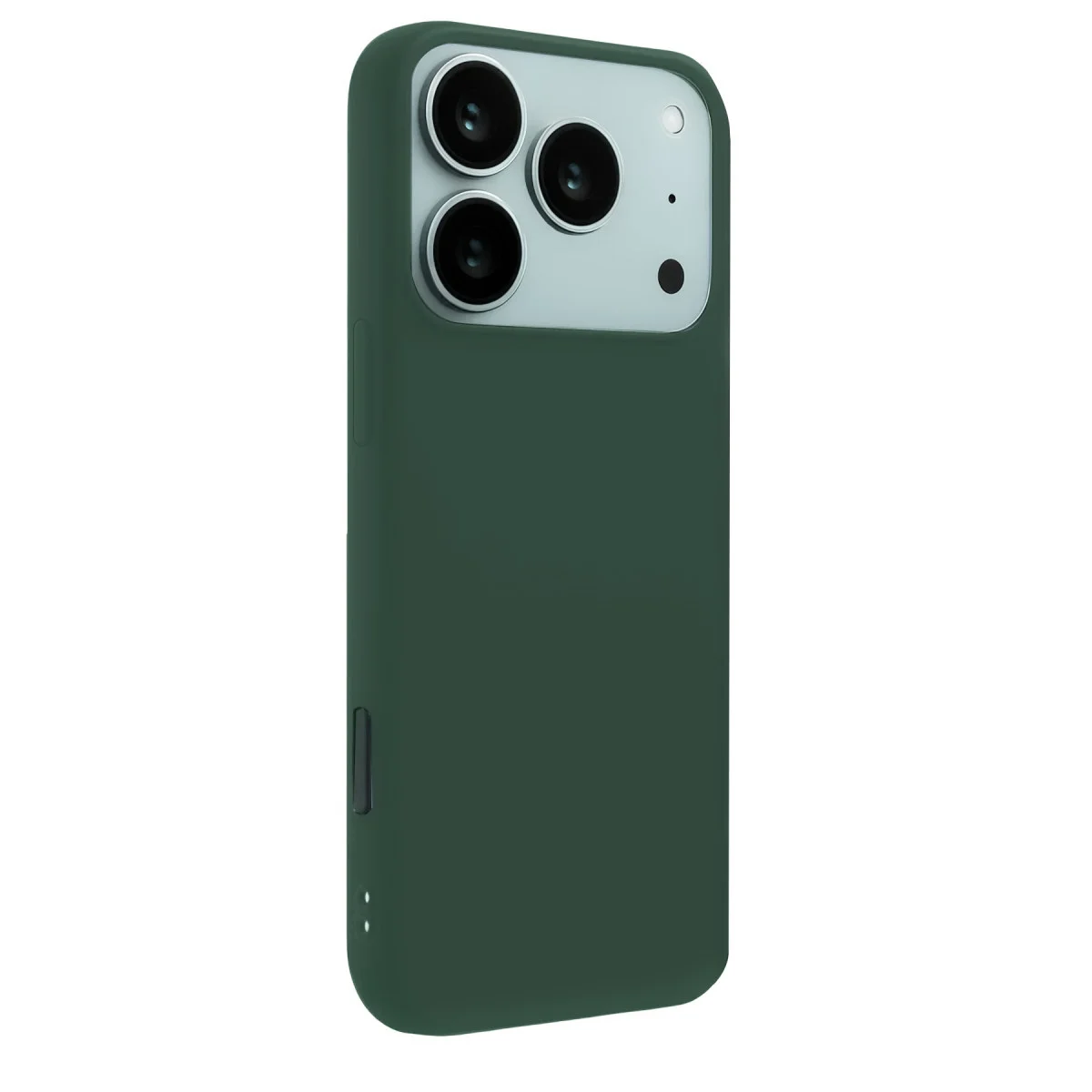 iPhone 17 Pro Nano İçi Kadife Silikon Kılıf - Koyu Yeşil Premium Koruma ve Estetik