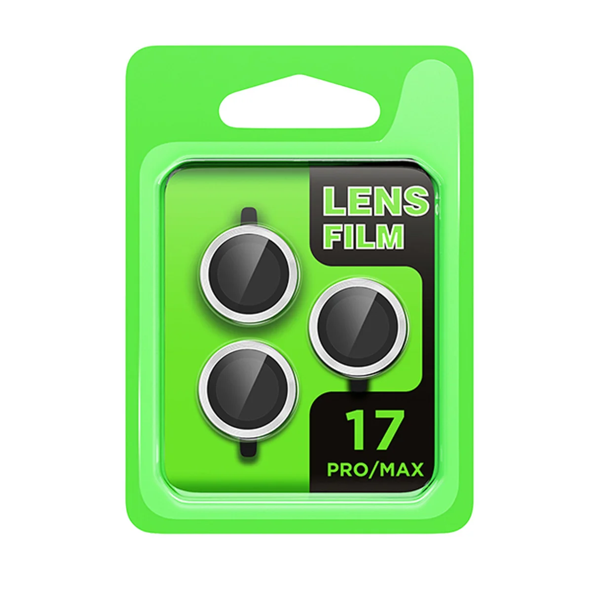 iPhone 17 Pro Raze Metal Kamera Lens - Gümüş 3D HD Tempered Cam AR Kaplama