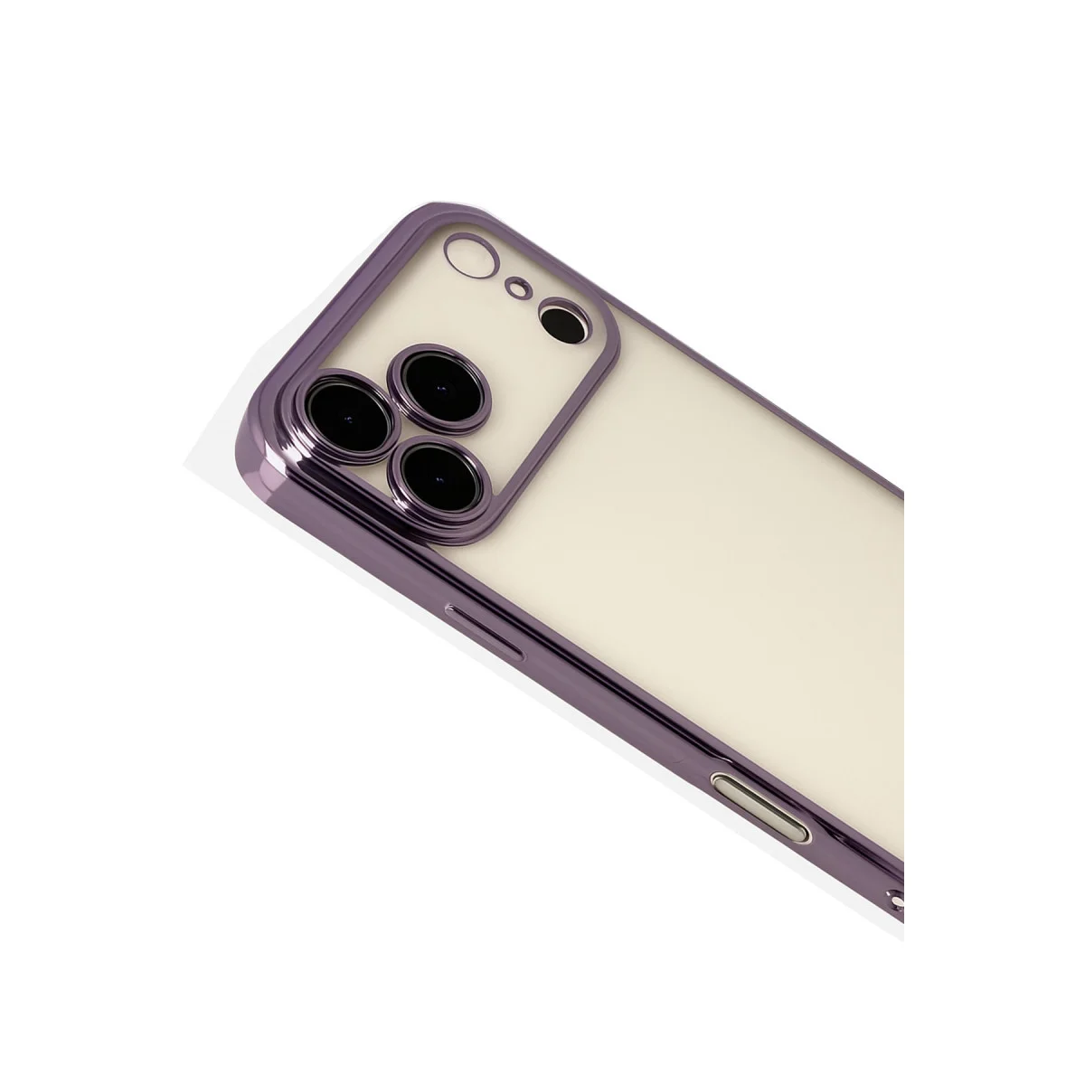 iPhone 17 Pro Razer Lensli Silikon Kılıf - Mor