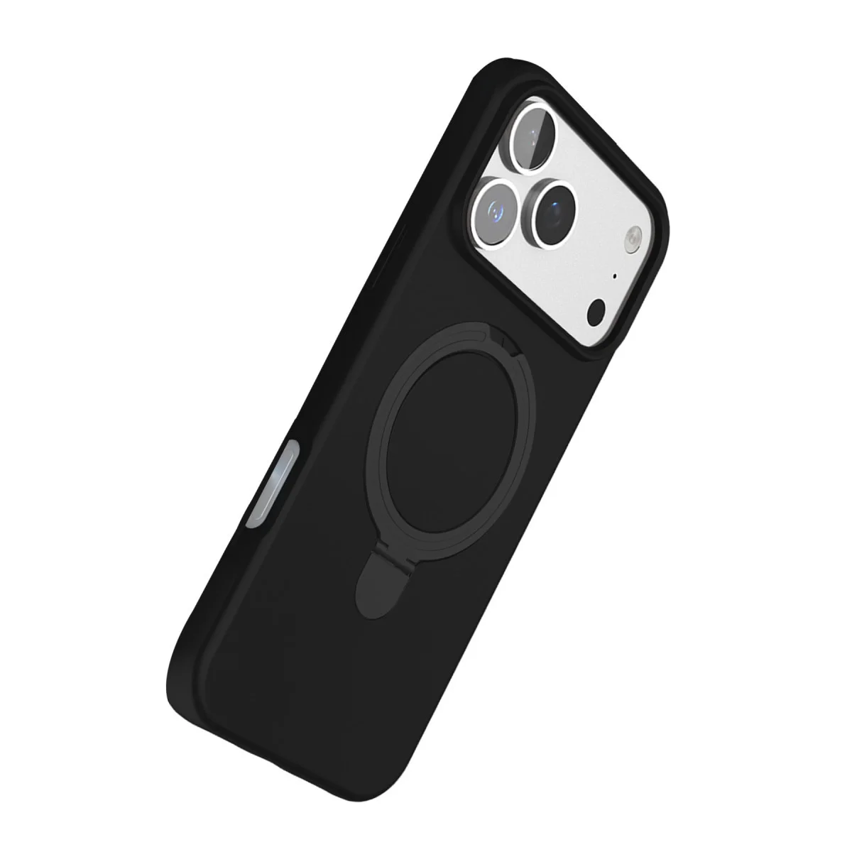 iPhone 17 Pro Regal Magsafe Standlı Siyah Kapak - Kablosuz Şarj ve Pratik Tutunma