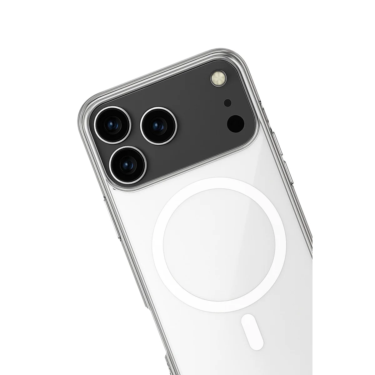iPhone 17 Pro Şeffaf Silikon Kılıf - MagSafe Uyumlu, Kablosuz Şarj Destekli ve Koruyucu