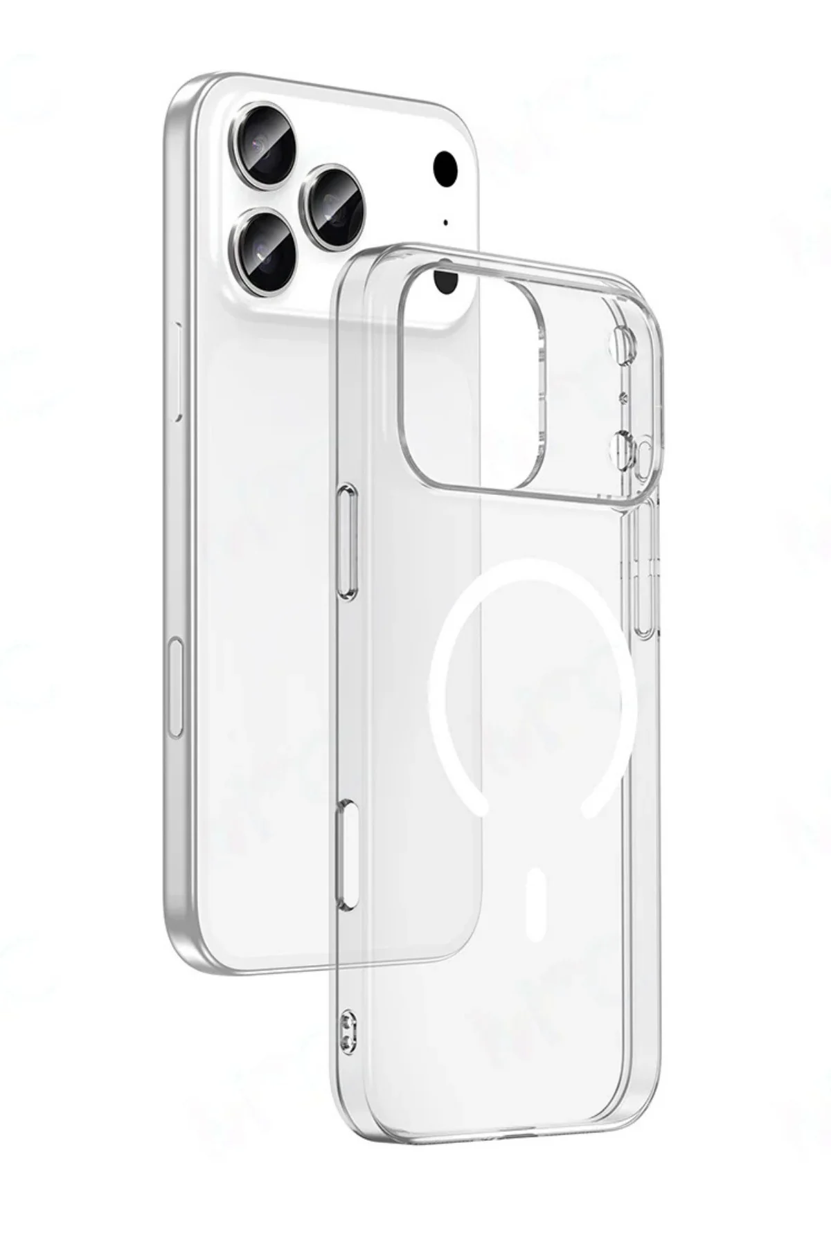 Iphone 17 Pro Şeffaf Magsafe Case Telefon Kılıfı