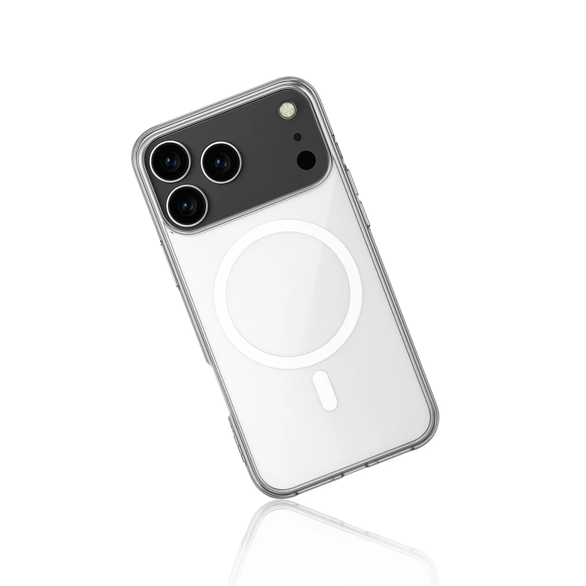 iPhone 17 Pro Şeffaf Silikon Kılıf - MagSafe Uyumlu, Kablosuz Şarj Destekli ve Koruyucu