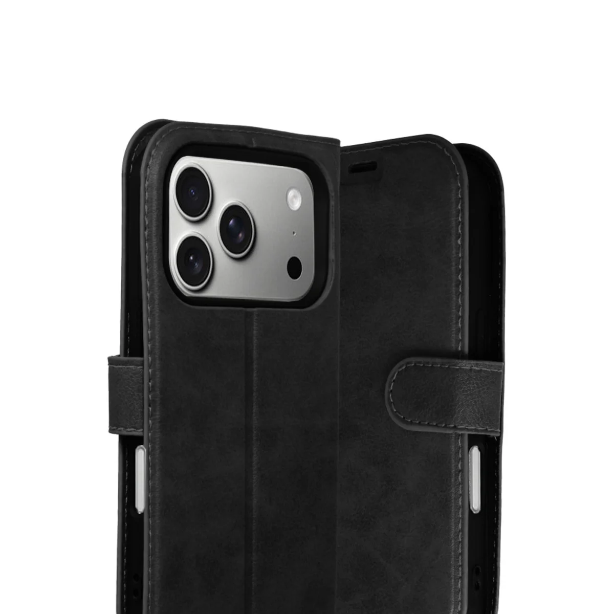 iPhone 17 Pro Trend S Plus Kapaklı Kılıf - Siyah