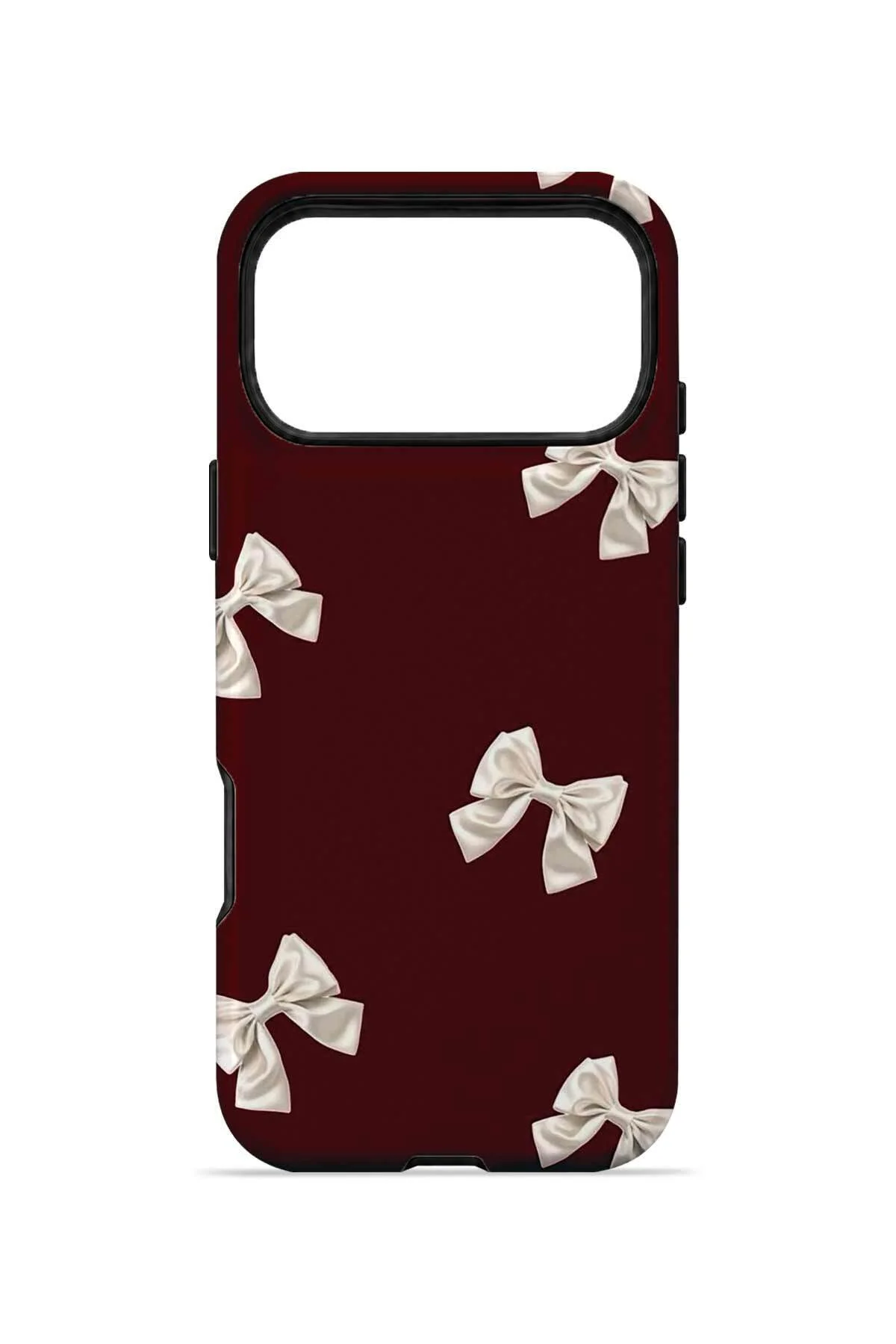 iPhone 17 Pro Vorian Çift Katmanlı Ivory Bow Scatter Kılıf - Görsel 4