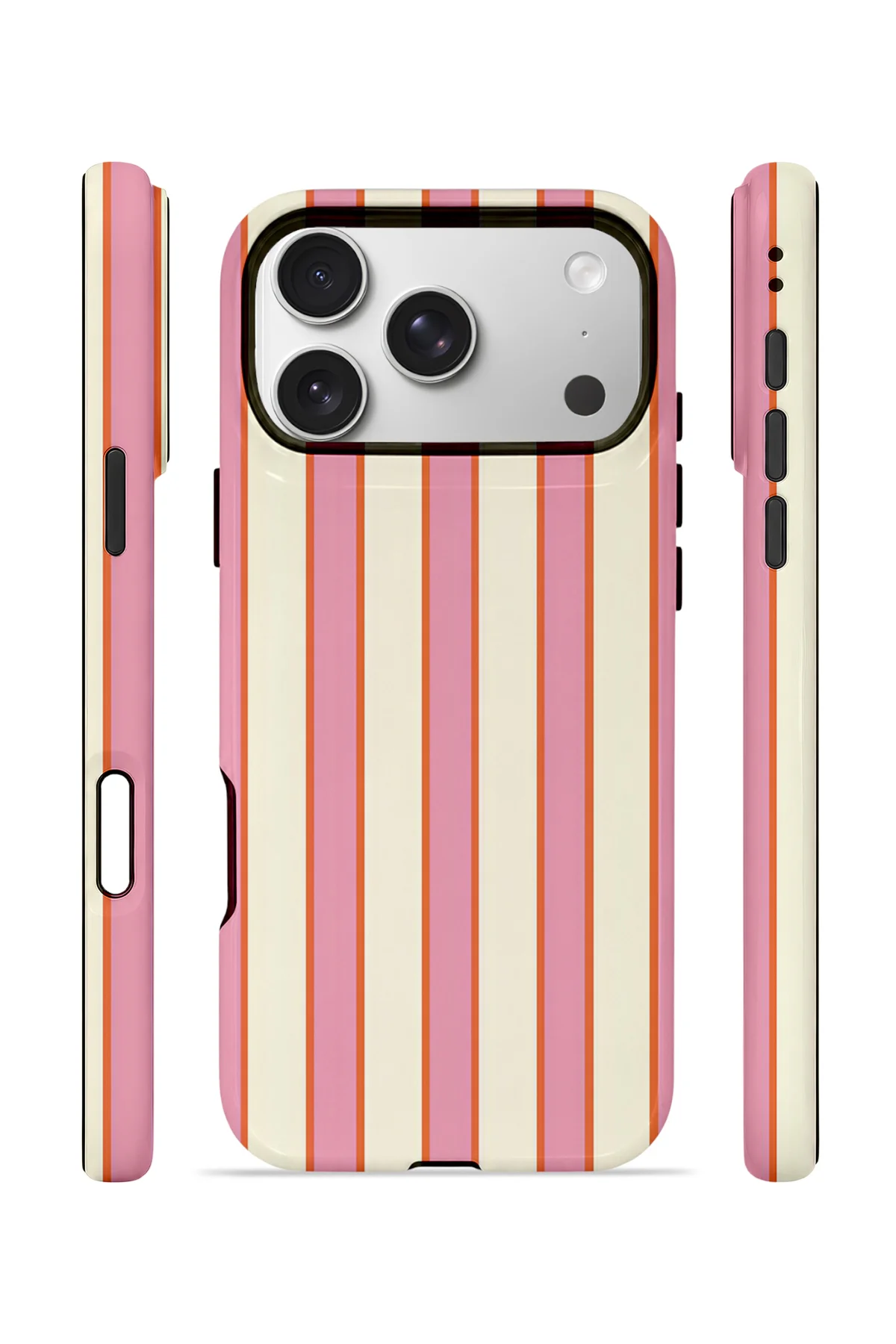 iPhone 17 Pro Vorian Çift Katmanlı Kılıf Sunset Candy Stripe