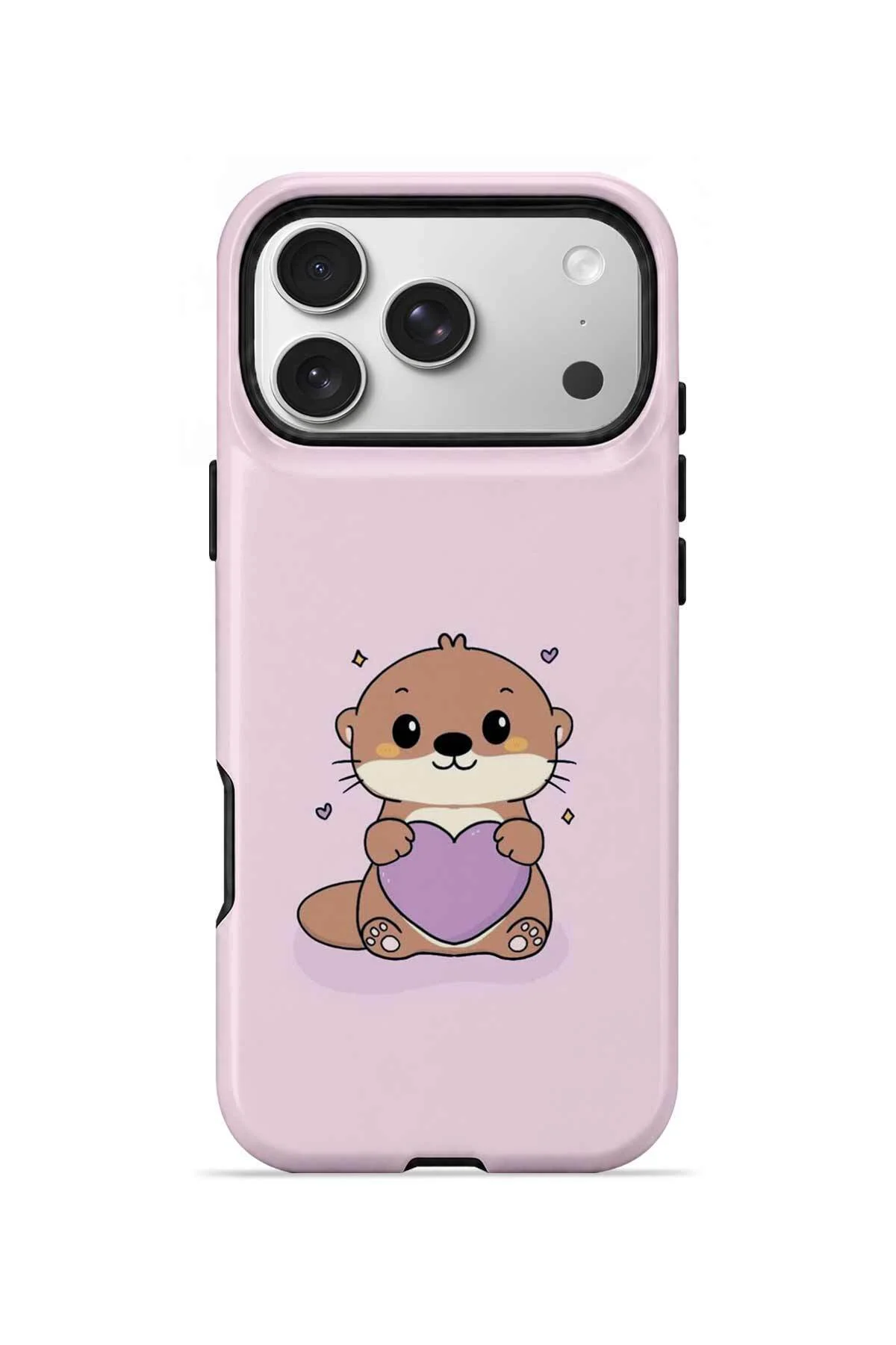 iPhone 17 Pro Vorian MagSafe Çift Katmanlı Pembe Hamsterli Kılıf iPhone 17 Pro Vorian MagSafe Çift Katmanlı Pembe Hamsterli Kılıf