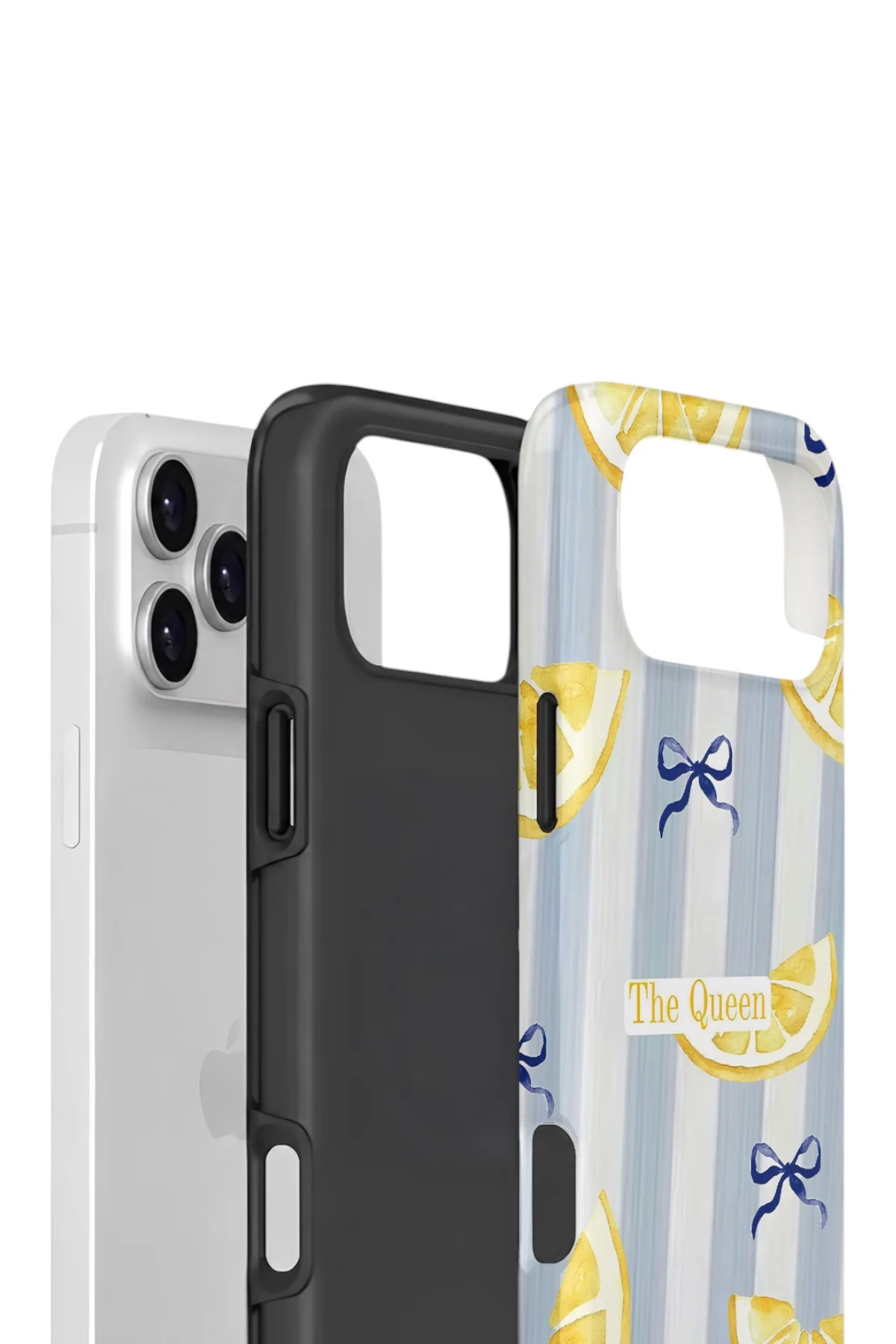 iPhone 17 Pro Vorian Çift Katmanlı Kılıf Queen Lemon Bow