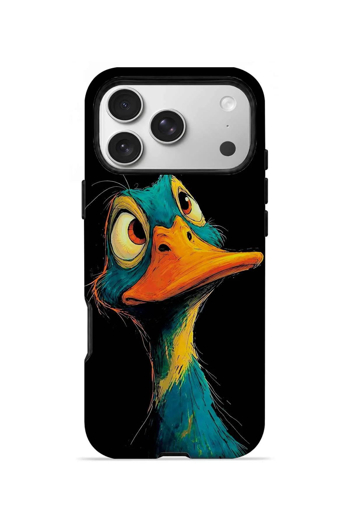 iPhone 17 Pro Vorian MagSafe Çift Katmanlı Neon Ördekli Kılıf iPhone 17 Pro Vorian MagSafe Çift Katmanlı Neon Ördekli Kılıf