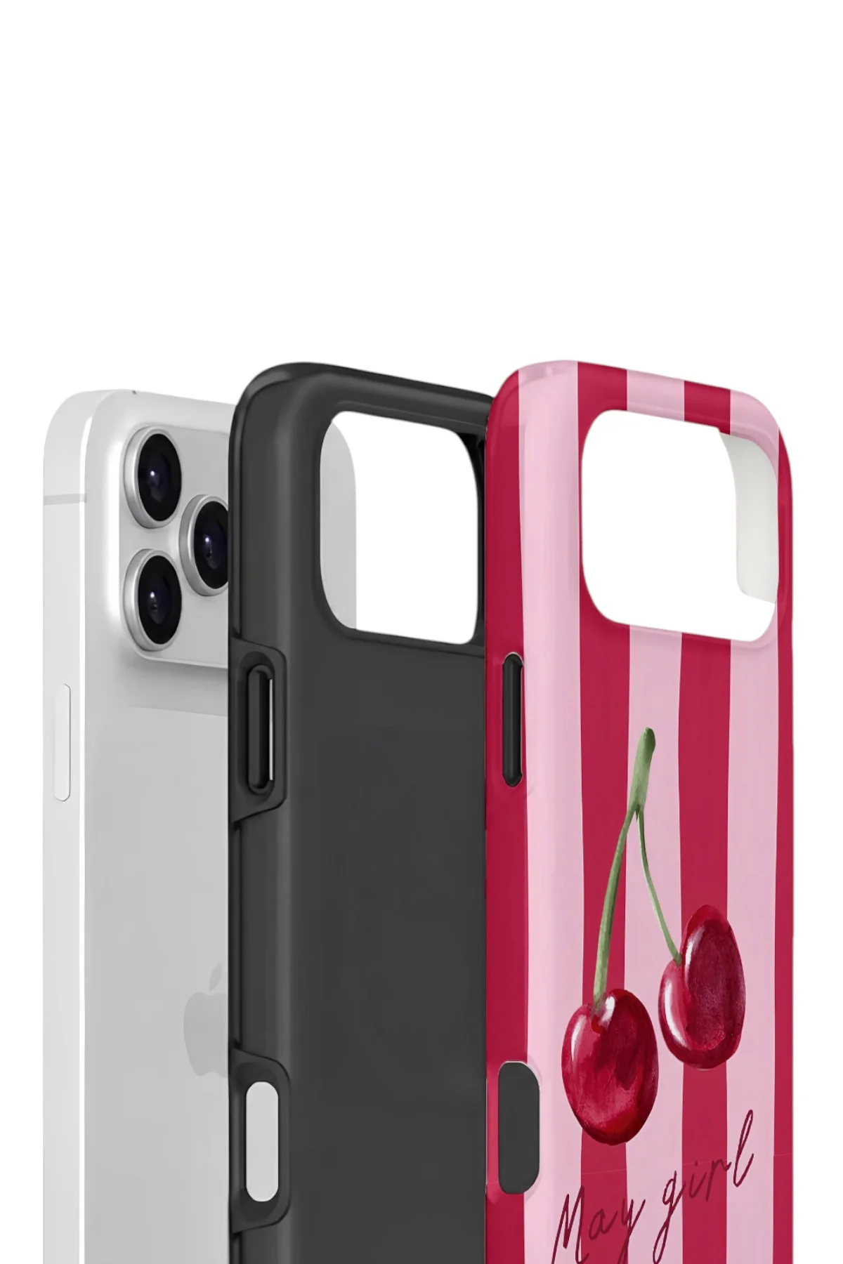 iPhone 17 Pro Vorian Çift Katmanlı Kılıf Cherry Girl