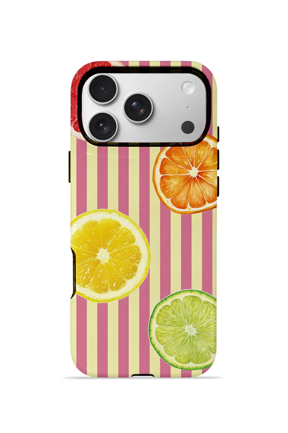 iPhone 17 Pro Vorian Çift Katmanlı MagSafe Kılıf Citrus Fiesta Stripe