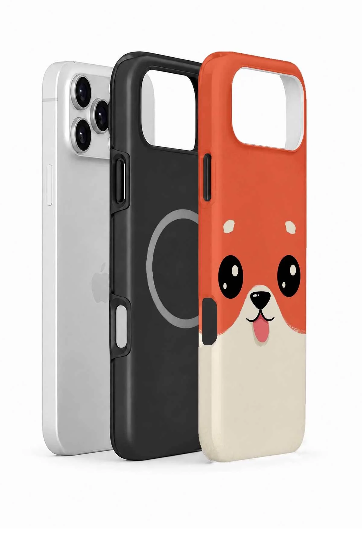 iPhone 17 Pro Vorian MagSafe Çift Katmanlı Şeftali Köpekli Kılıf - Görsel 2