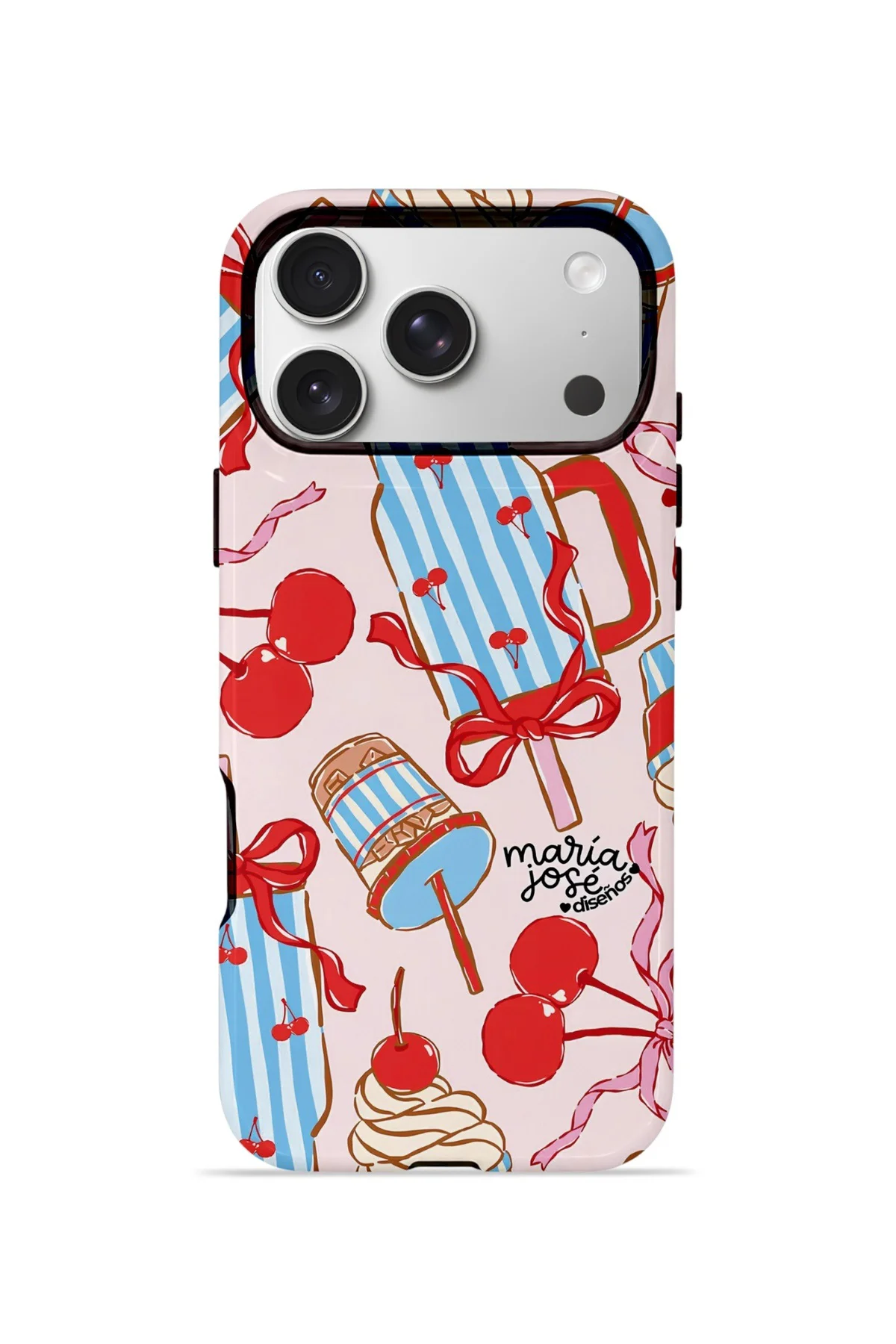 iPhone 17 Pro Vorian Çift Katmanlı Kılıf Dolce Cherry Picnic