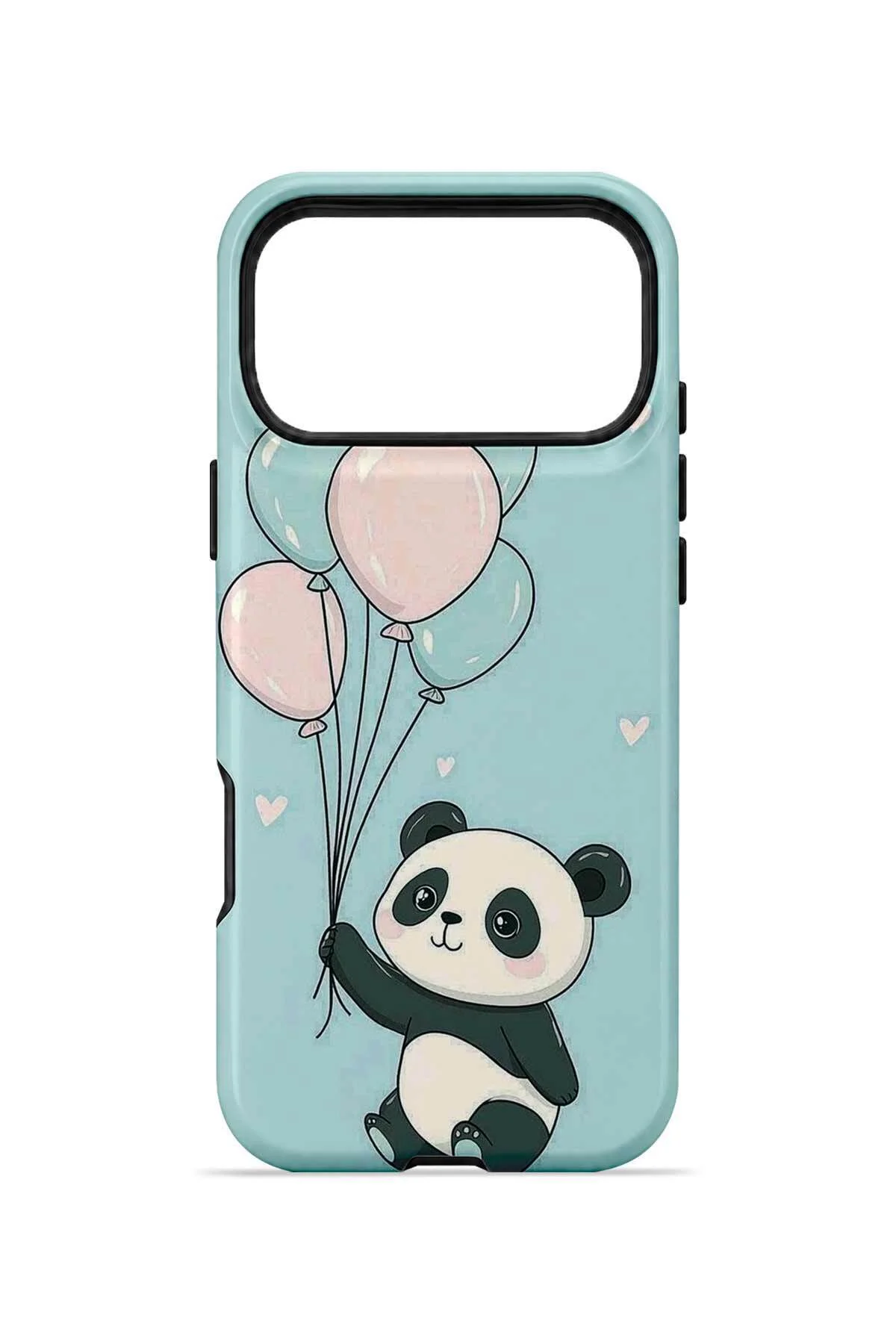 iPhone 17 Pro Vorian Çift Katmanlı Balonlu Pandalı Kılıf - Görsel 4