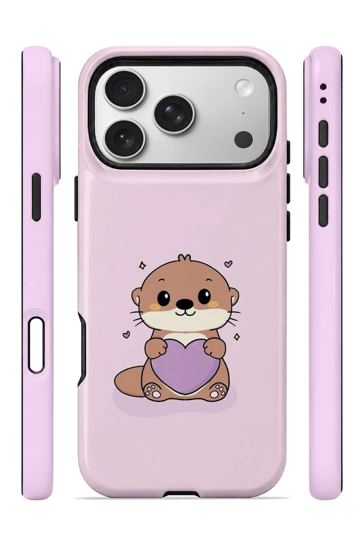 iPhone 17 Pro Vorian MagSafe Çift Katmanlı Pembe Hamsterli Kılıf iPhone 17 Pro Vorian MagSafe Çift Katmanlı Pembe Hamsterli Kılıf - Görsel 3