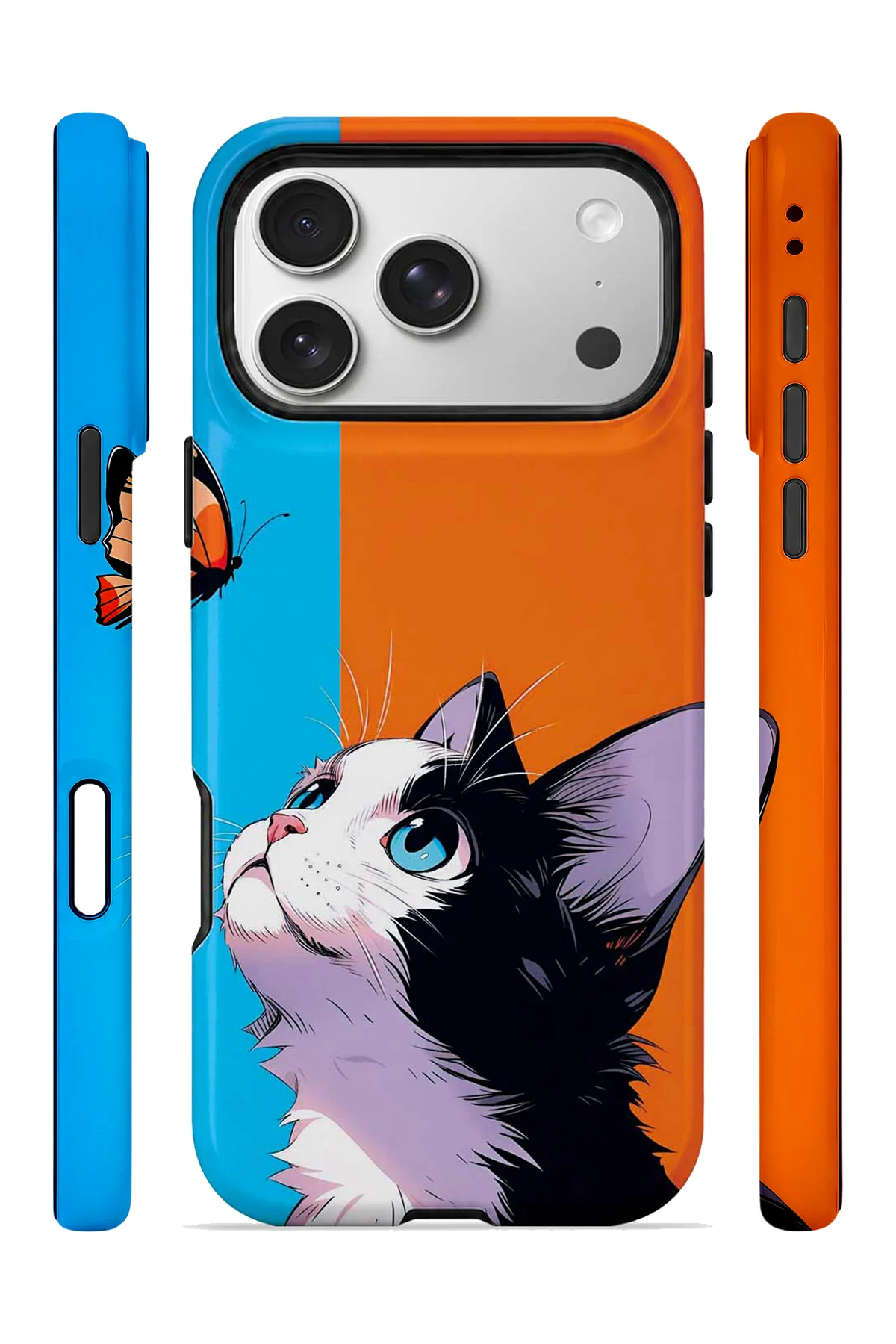 iPhone 17 Pro Vorian Çift Katmanlı Kelebekli Kılıf iPhone 17 Pro Vorian Çift Katmanlı Kelebekli Kılıf - Görsel 3