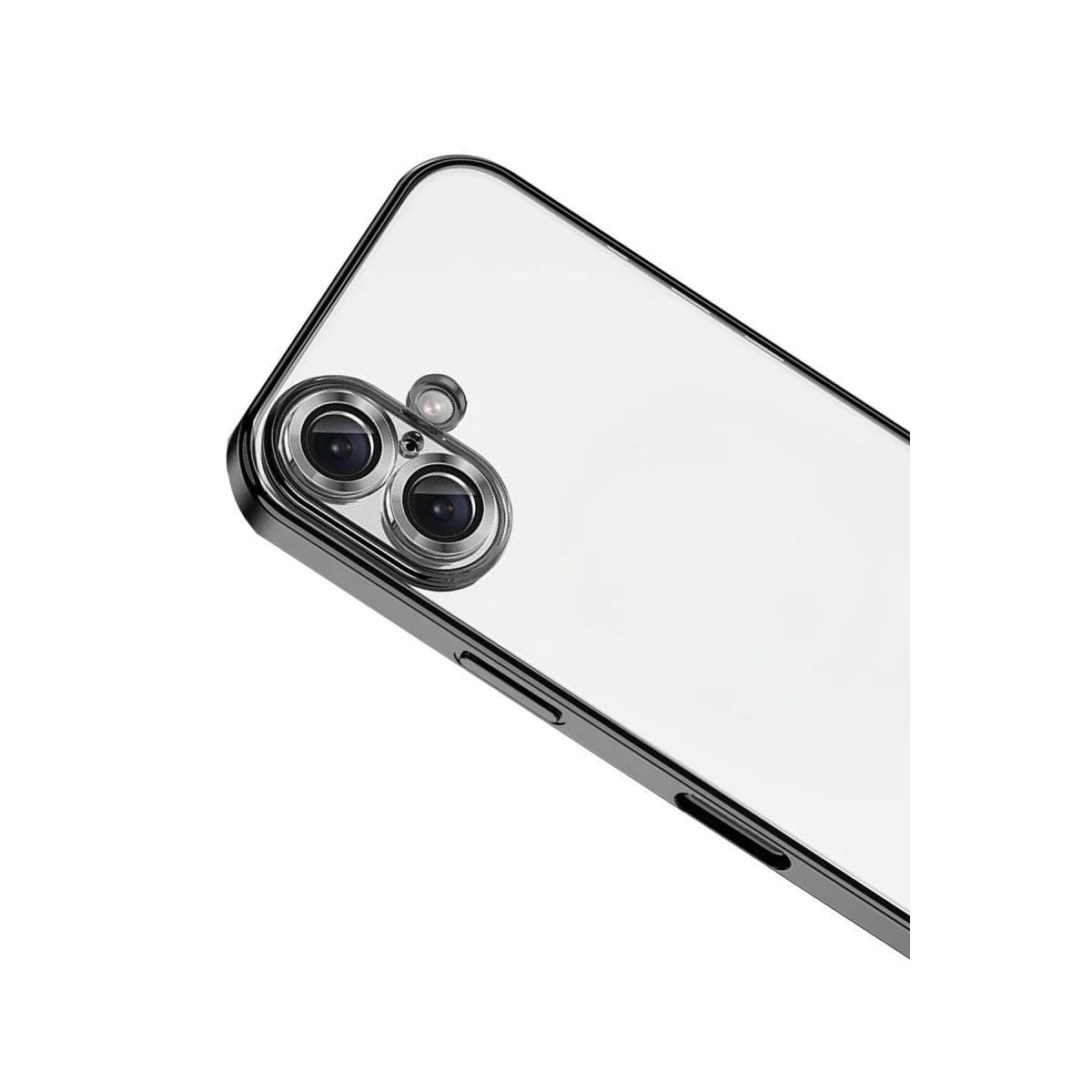 iPhone 17 Razer Lensli Silikon Kılıf - Siyah