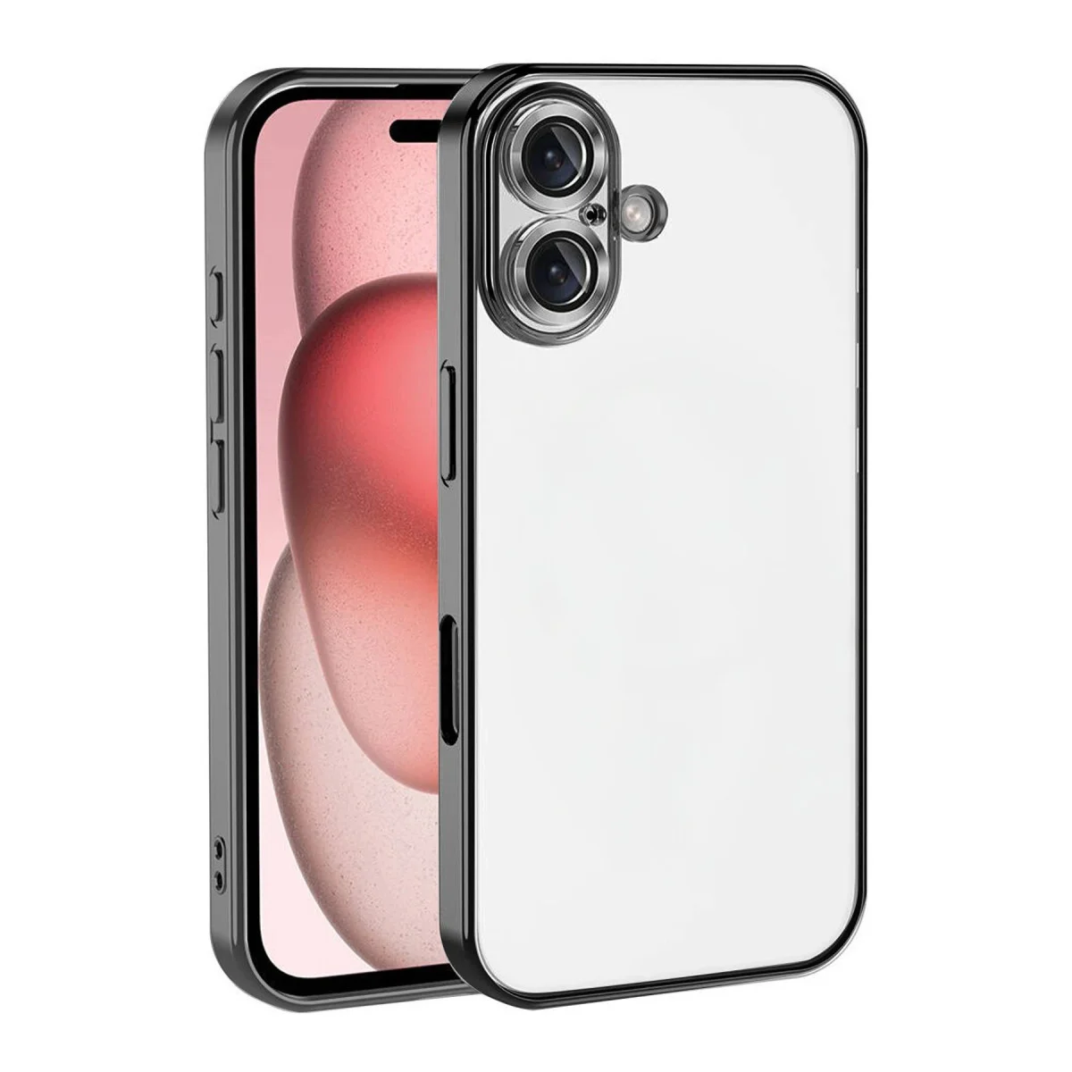 iPhone 17 Razer Lensli Silikon Kılıf - Siyah