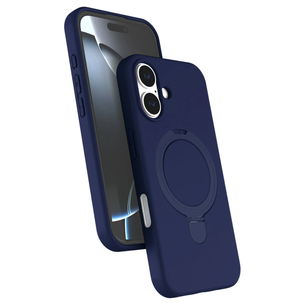 iPhone 17 Regal Magsafe Standlı Kapak - Lacivert