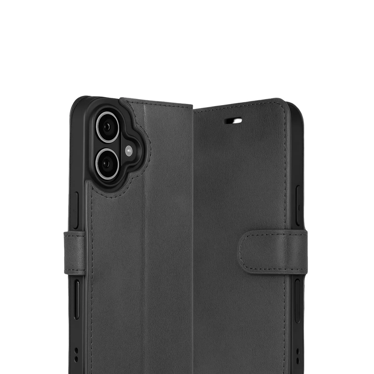 iPhone 17 Trend S Plus Kapaklı Kılıf - Siyah, Akıllı Stand ve Kart Yuvası ile Çok Yönlü Koruma ve Estetik