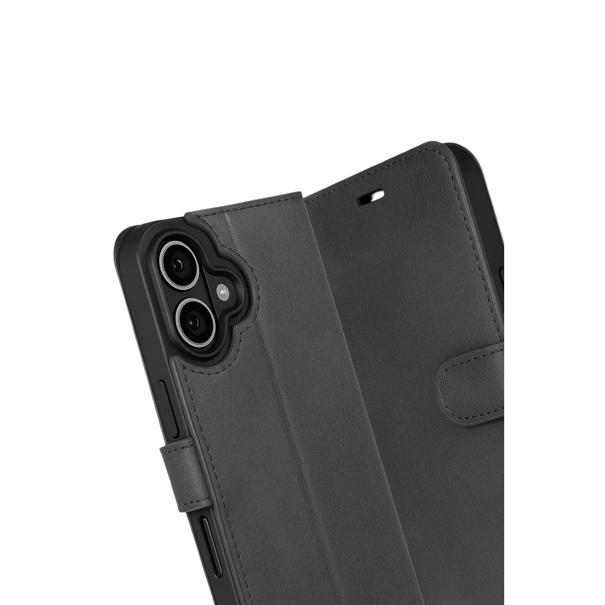 iPhone 17 Trend S Plus Kapaklı Kılıf - Siyah, Akıllı Stand ve Kart Yuvası ile Çok Yönlü Koruma ve Estetik