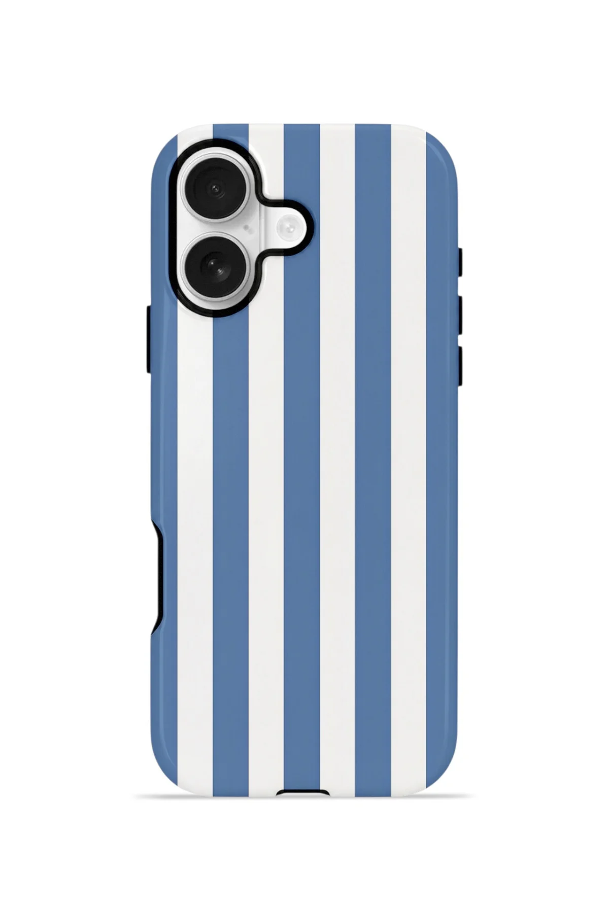 iPhone 17 Vorian Çift Katmanlı MagSafe Kılıf Blue Marina Stripe