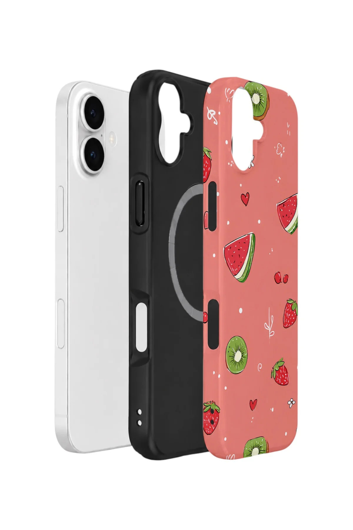 iPhone 17 Vorian Çift Katmanlı Magsafe Kılıf Summer Fruit Crush