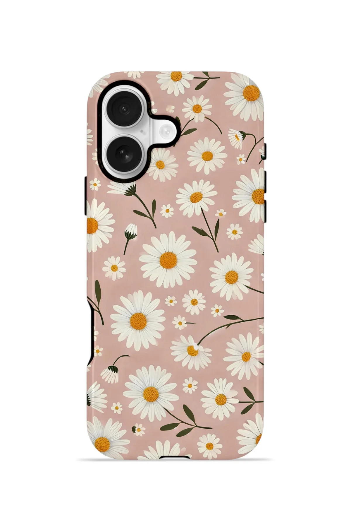 iPhone 17 Vorian Çift Katmanlı MagSafe Kılıf Daisy Mocha Garden