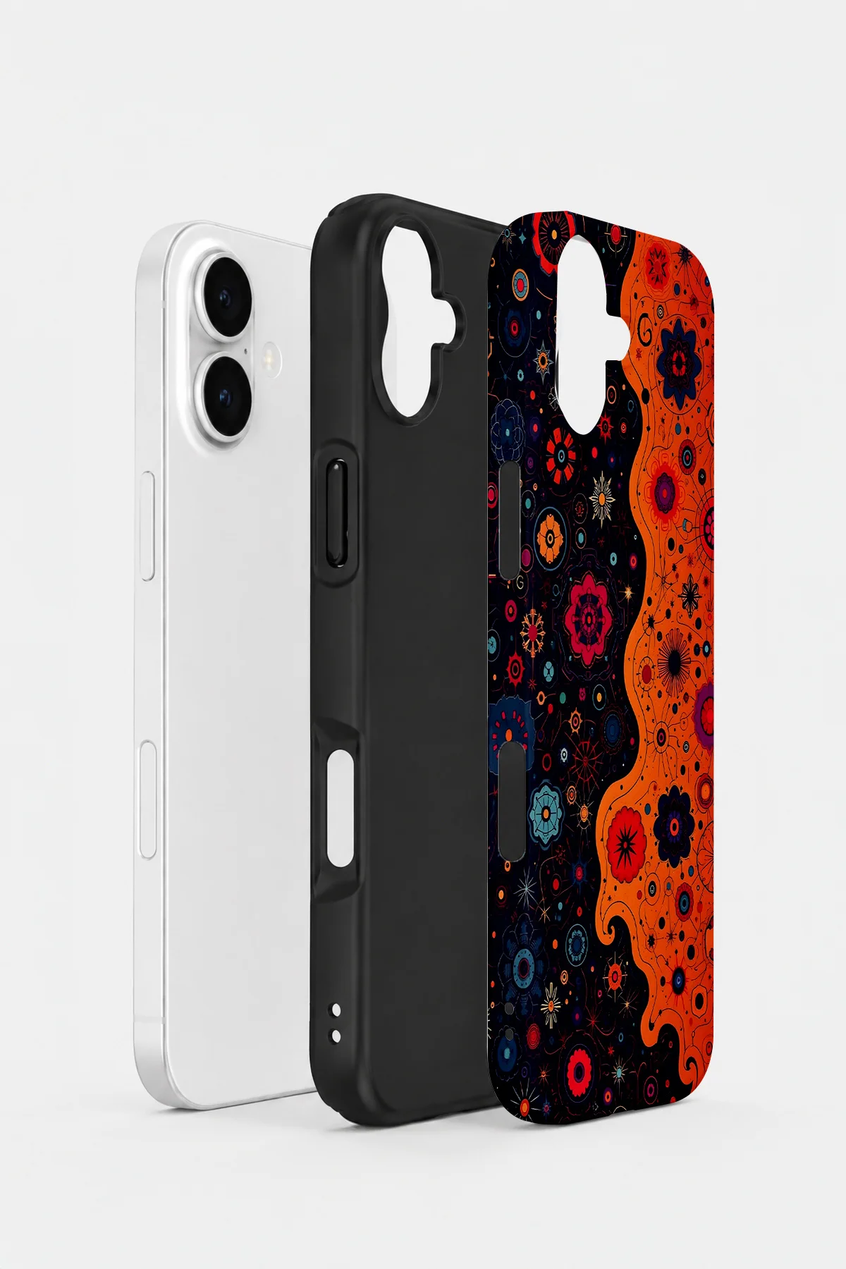iPhone 17 Vorian Çift Katmanlı Midnight Bloom Split Kılıf - Görsel 2