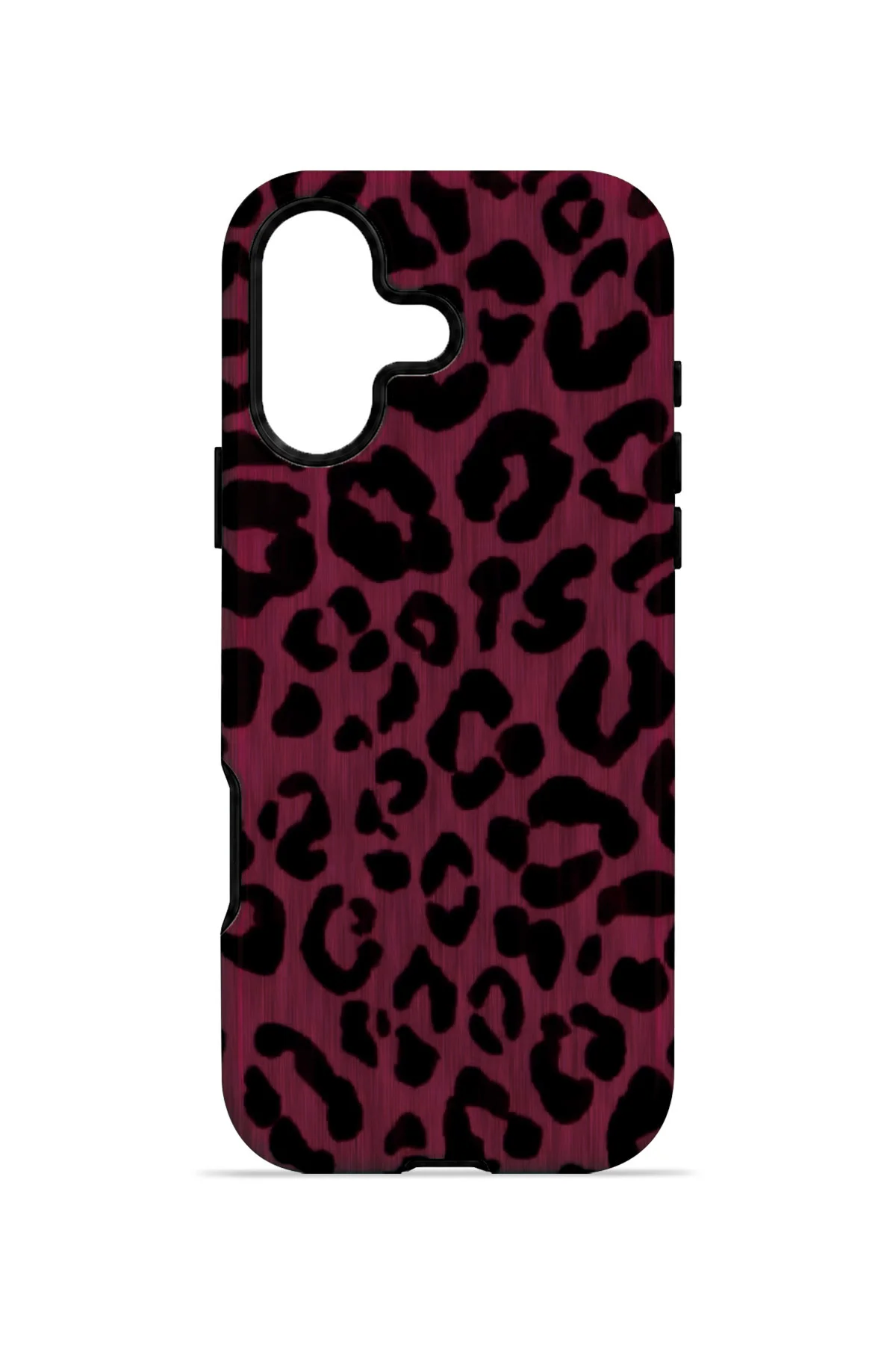 iPhone 17 Vorian Çift Katmanlı Fuşya Leopar Kılıf - Görsel 4