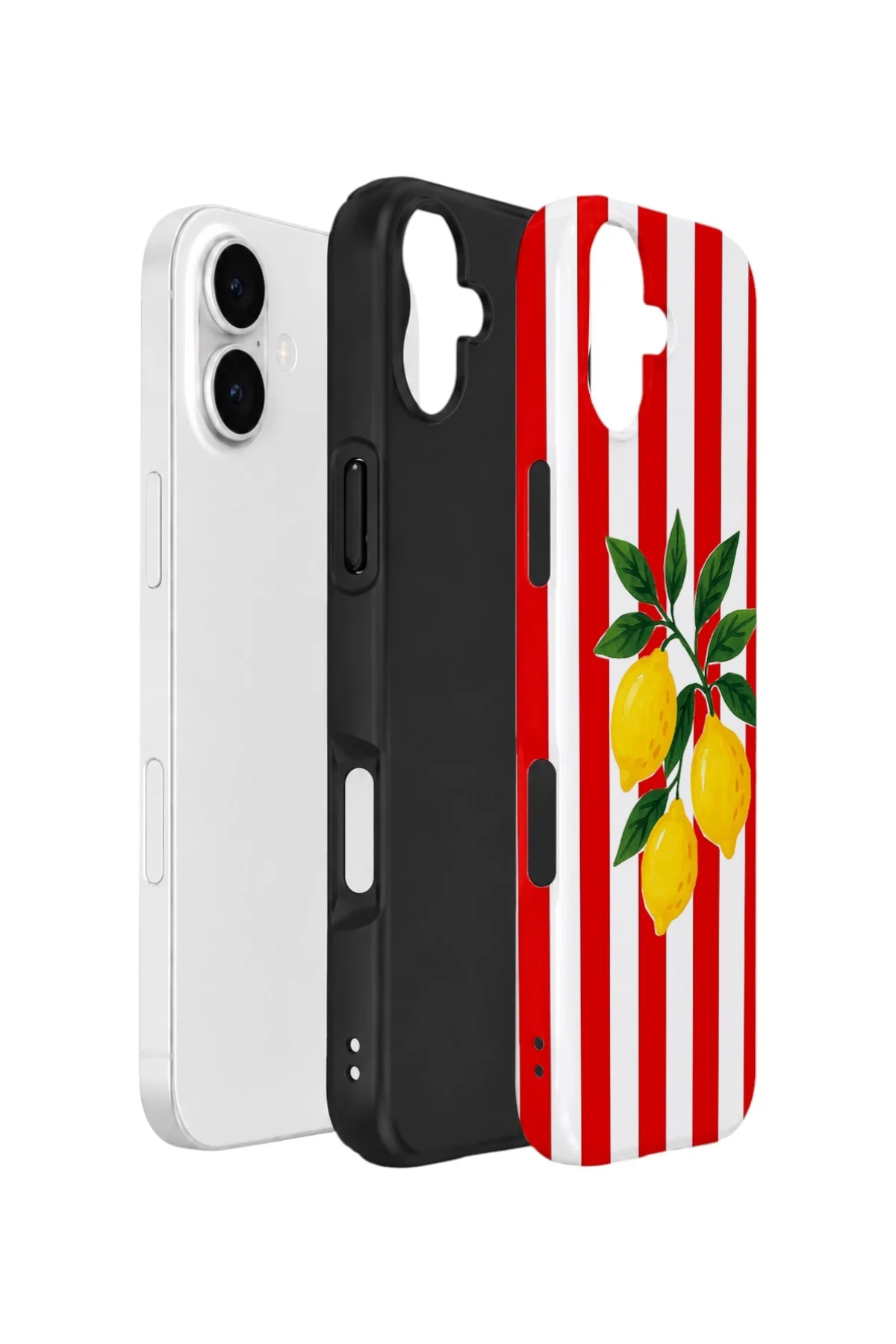 iPhone 17 Vorian Çift Katmanlı Kılıf Lemon Parade Red