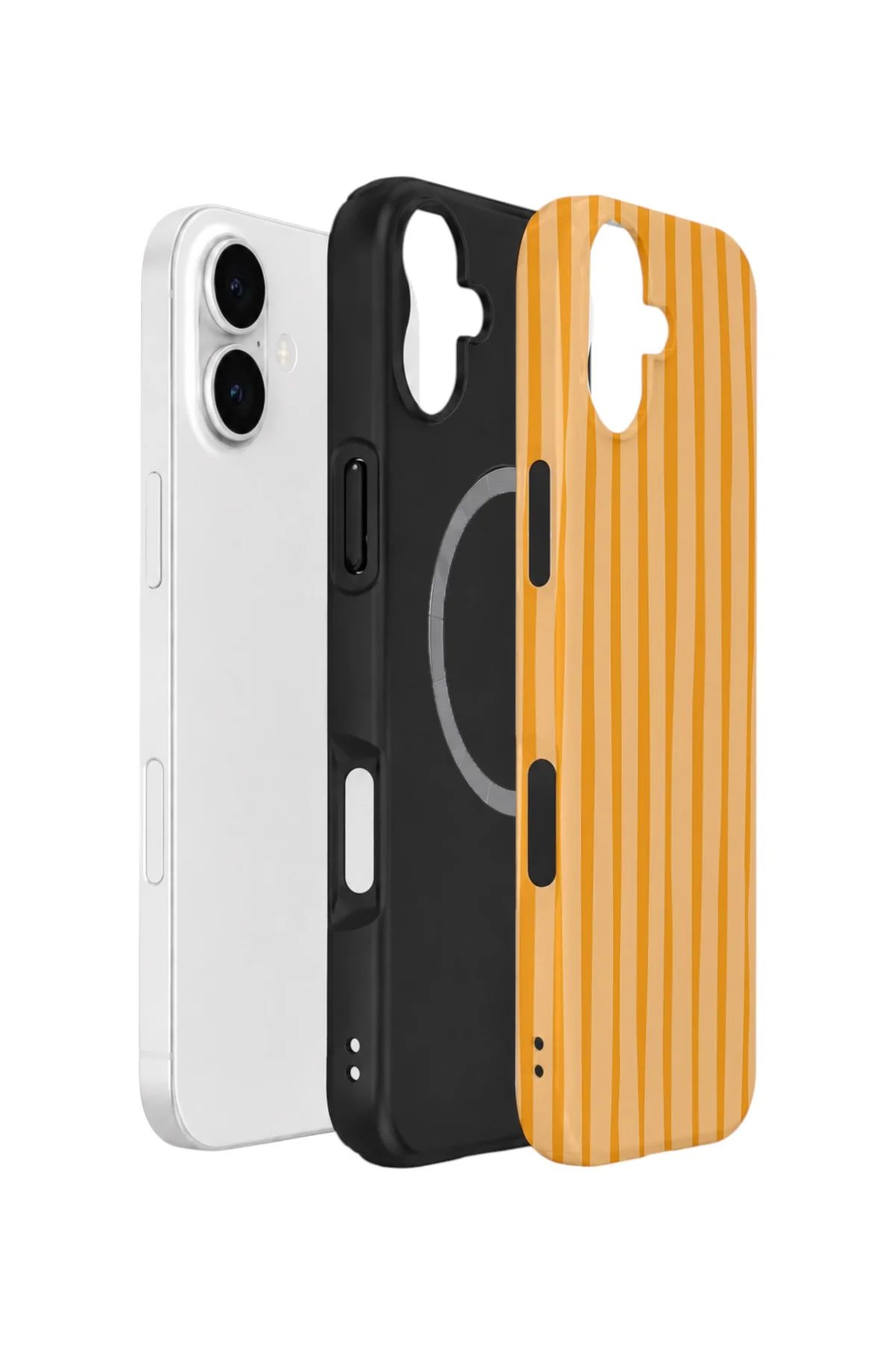 iPhone 17 Vorian Çift Katmanlı MagSafe Kılıf Golden Hour Stripe