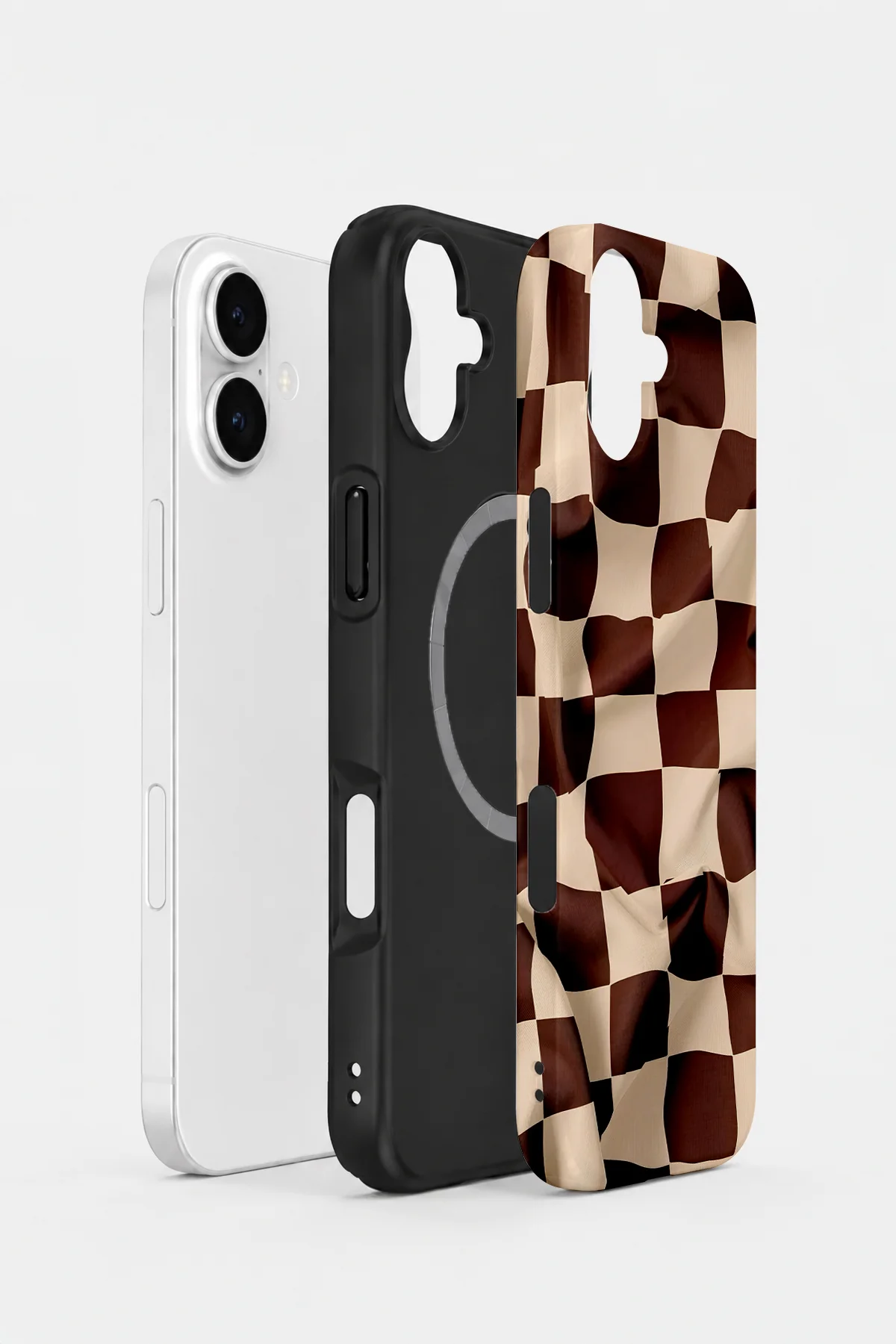 iPhone 17 Vorian Çift Katmanlı MagSafe Kılıf Mocha Melt Checker iPhone 17 Vorian Çift Katmanlı MagSafe Kılıf Mocha Melt Checker