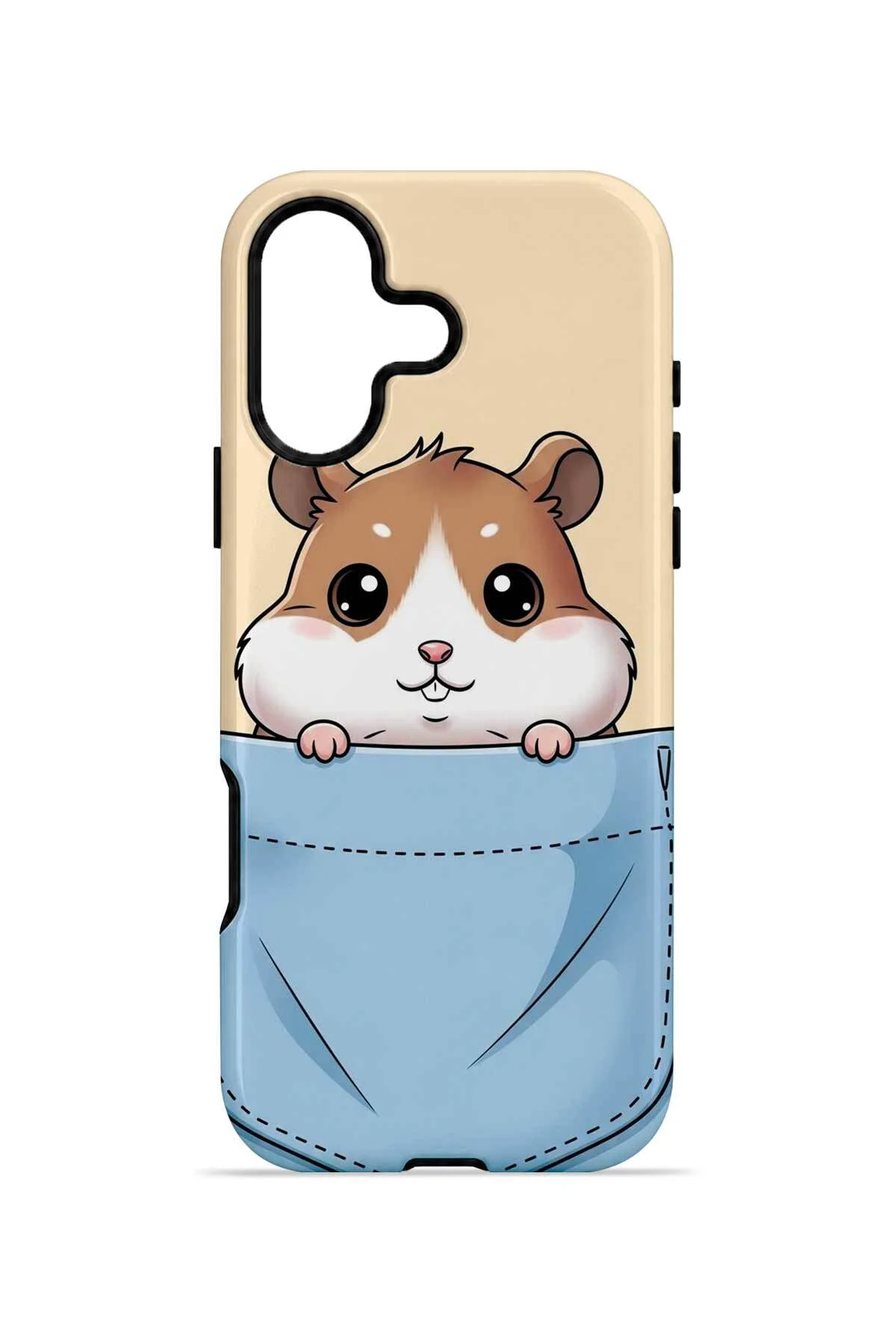 iPhone 17 Vorian MagSafe Çift Katmanlı Cepli Hamsterli Kılıf - Görsel 4