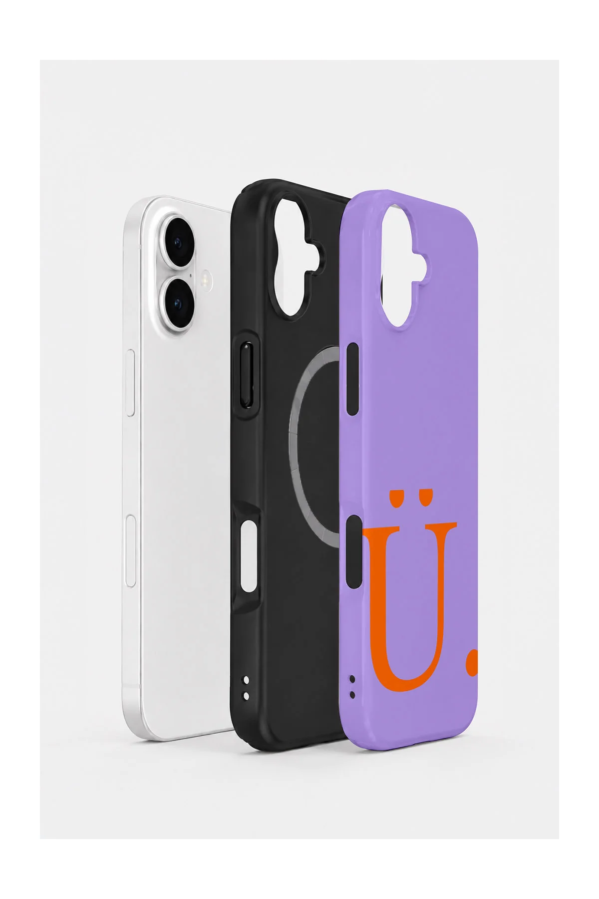 iPhone 17 Vorian Magsafe Çift Katmanlı Darbe Korumalı Kılıf Lilac Heat Ü
