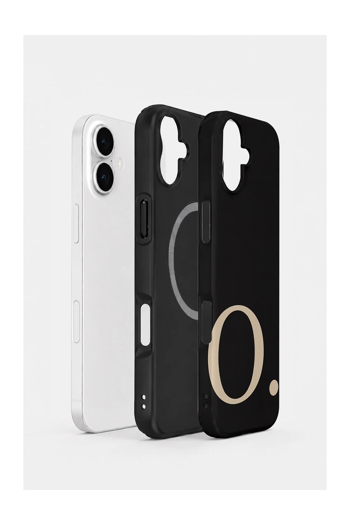 iPhone 17 Vorian Magsafe Çift Katmanlı Darbe Korumalı Kılıf Noir Beige O iPhone 17 Vorian Magsafe Çift Katmanlı Darbe Korumalı Kılıf Noir Beige O