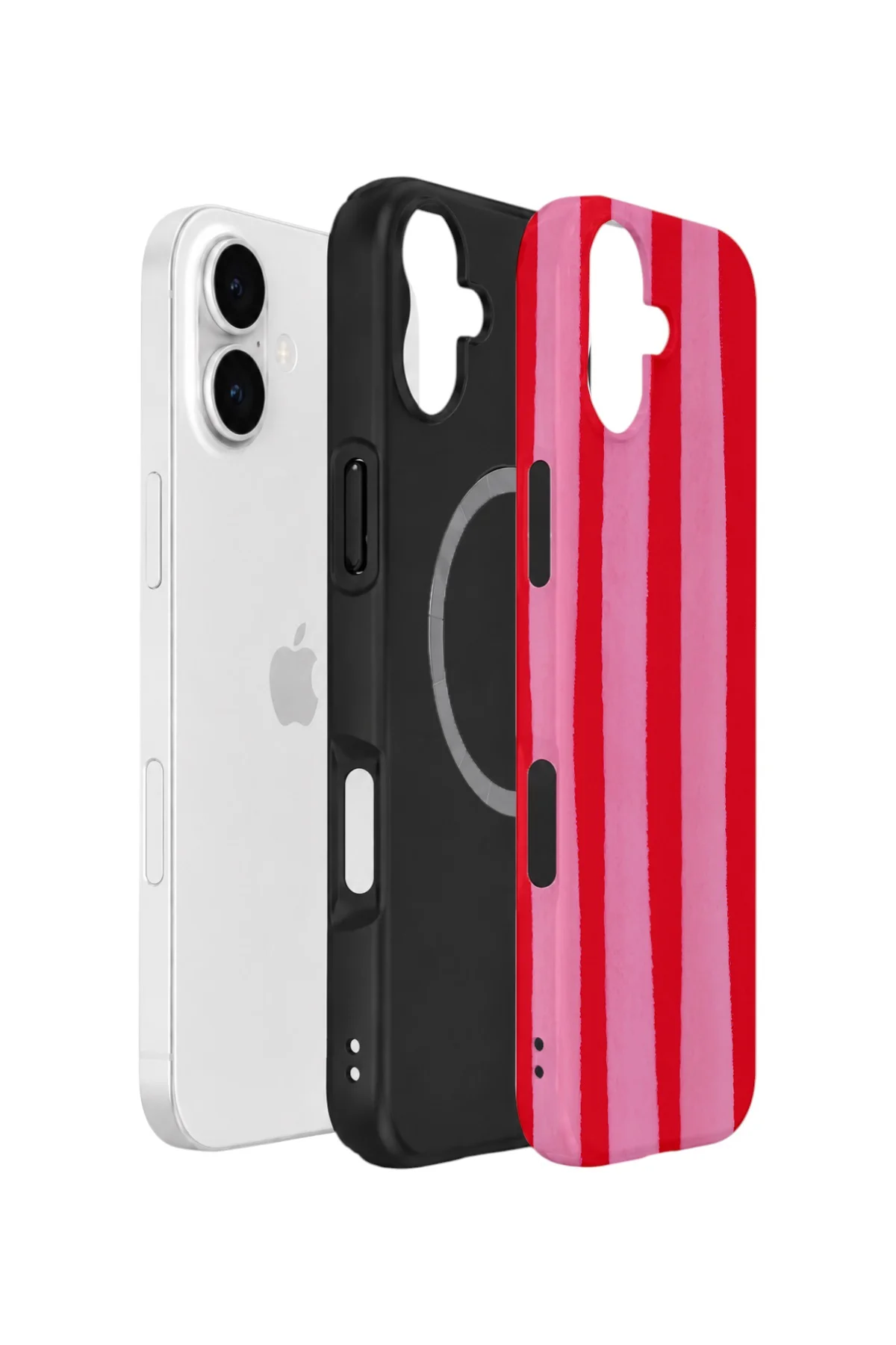 iPhone 17 Vorian Yough Magsafe Kılıf Raspberry Bold Stripe