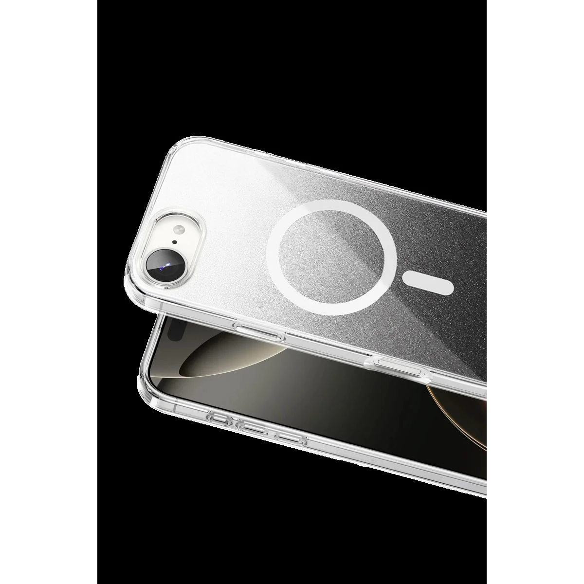 iPhone 17e ile Uyumlu Sora Simli Magsafe Kılıf - Siyah Kristal Şeffaflık Fiyatı, Yorumları ve Özellikleri
