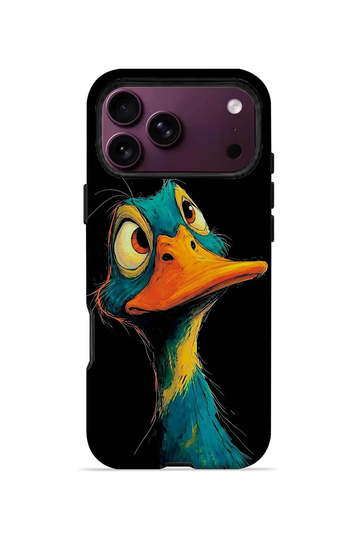 iPhone 18 Pro Max Vorian Çift Katmanlı Neon Ördekli Kılıf iPhone 18 Pro Max Vorian Çift Katmanlı Neon Ördekli Kılıf